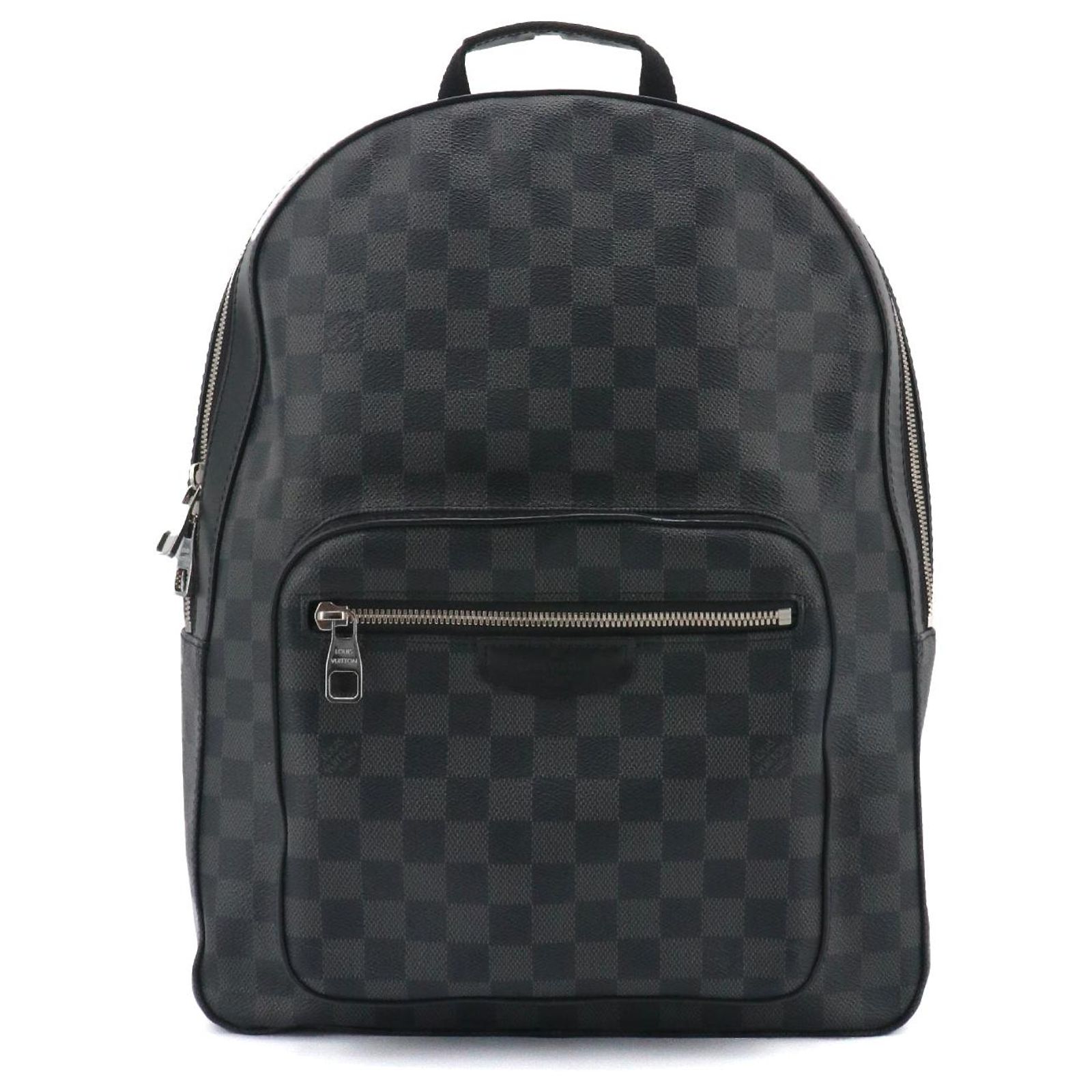 LOUIS VUITTON - Louis Vuitton Josh backpack in black leather and ...