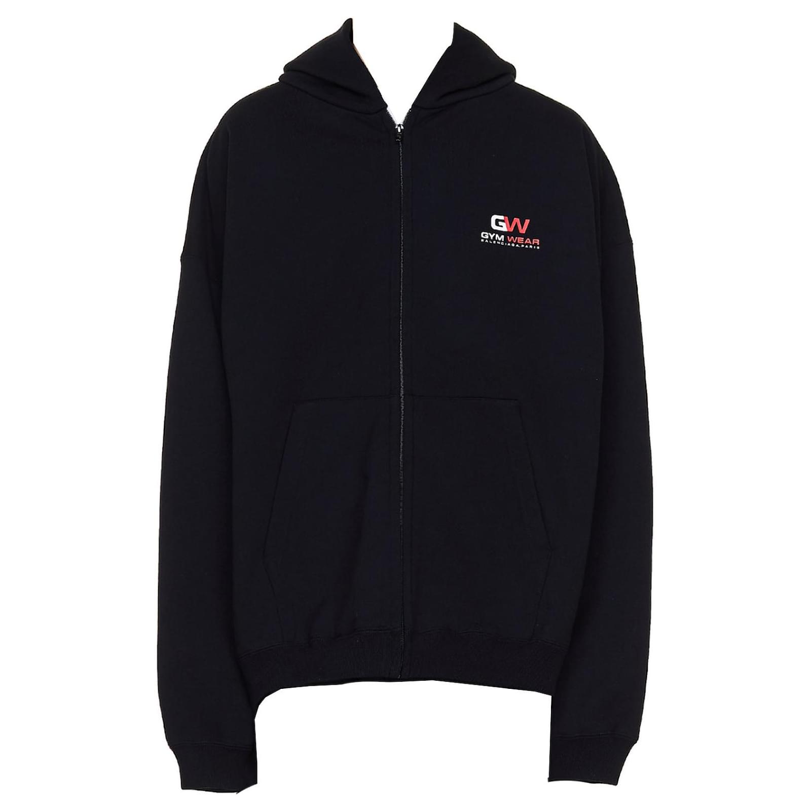 BALENCIAGA Sportbekleidung Balenciaga Kapuzenjacke aus schwarzer