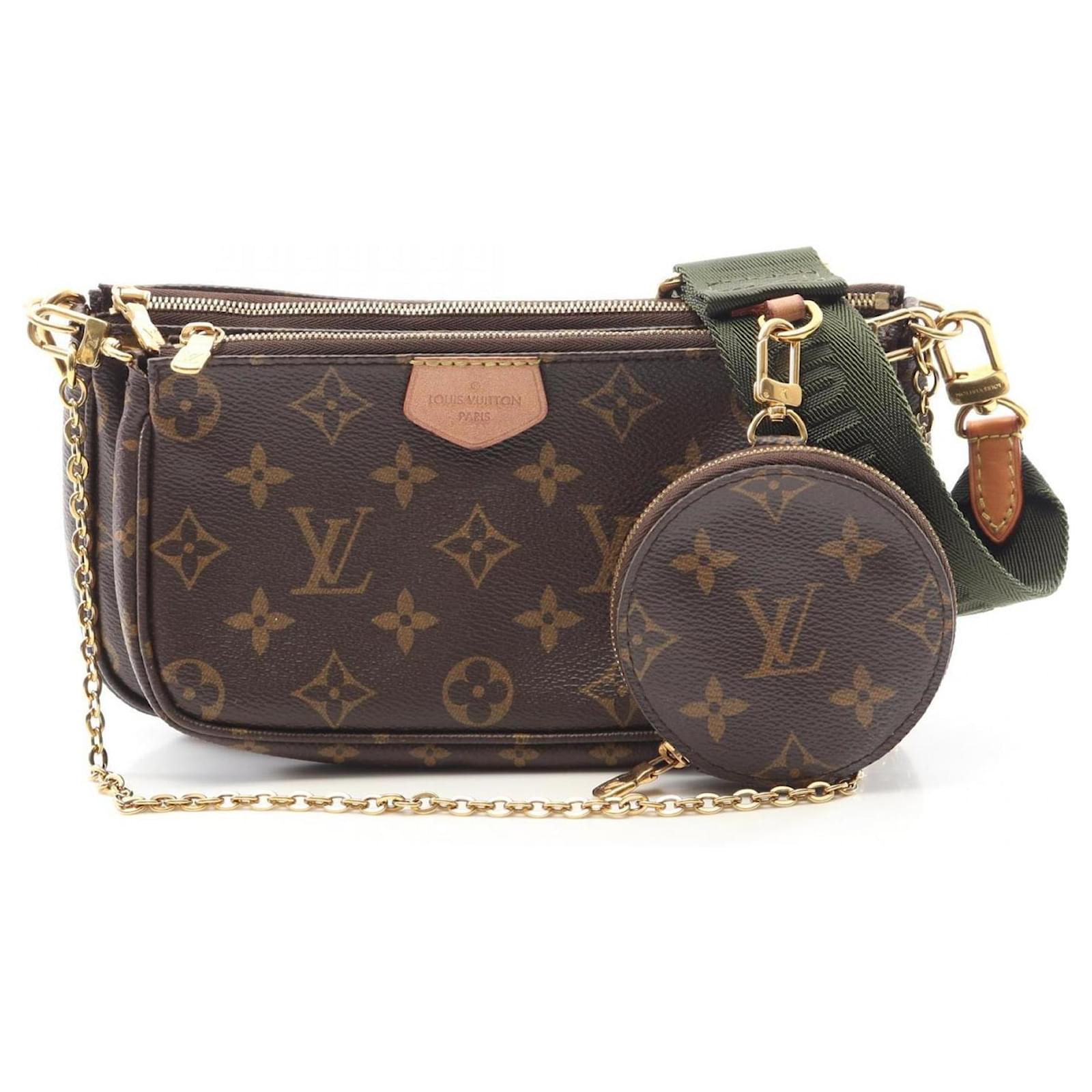 Louis Vuitton Multi Pochette Accessoires Shoulder Bag Brown Khaki
