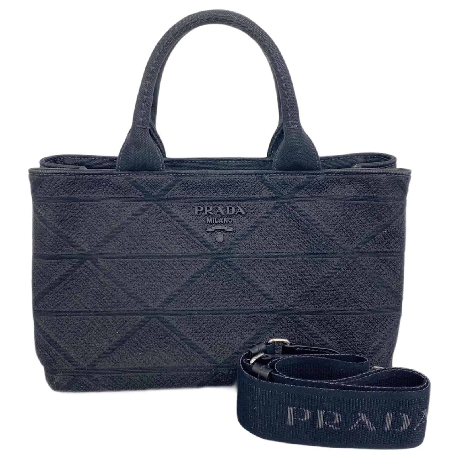 バッグ PRADA CANAPA SPORT CANVAS TOTE BAG PRADA Canapa Tote Bag Black Red Canvas Leaves Print | eBay
