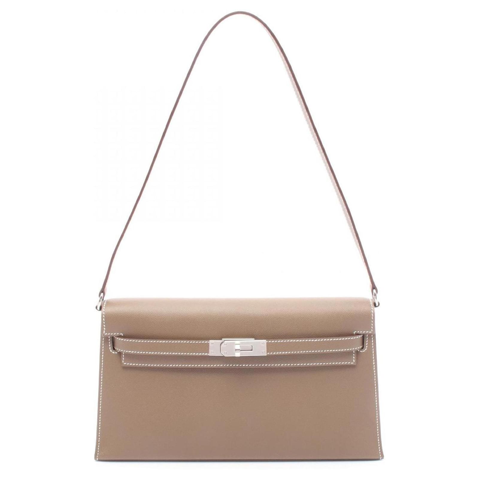 Hermès Hermes Kelly Elan Shoulder Bag Brown Leather
