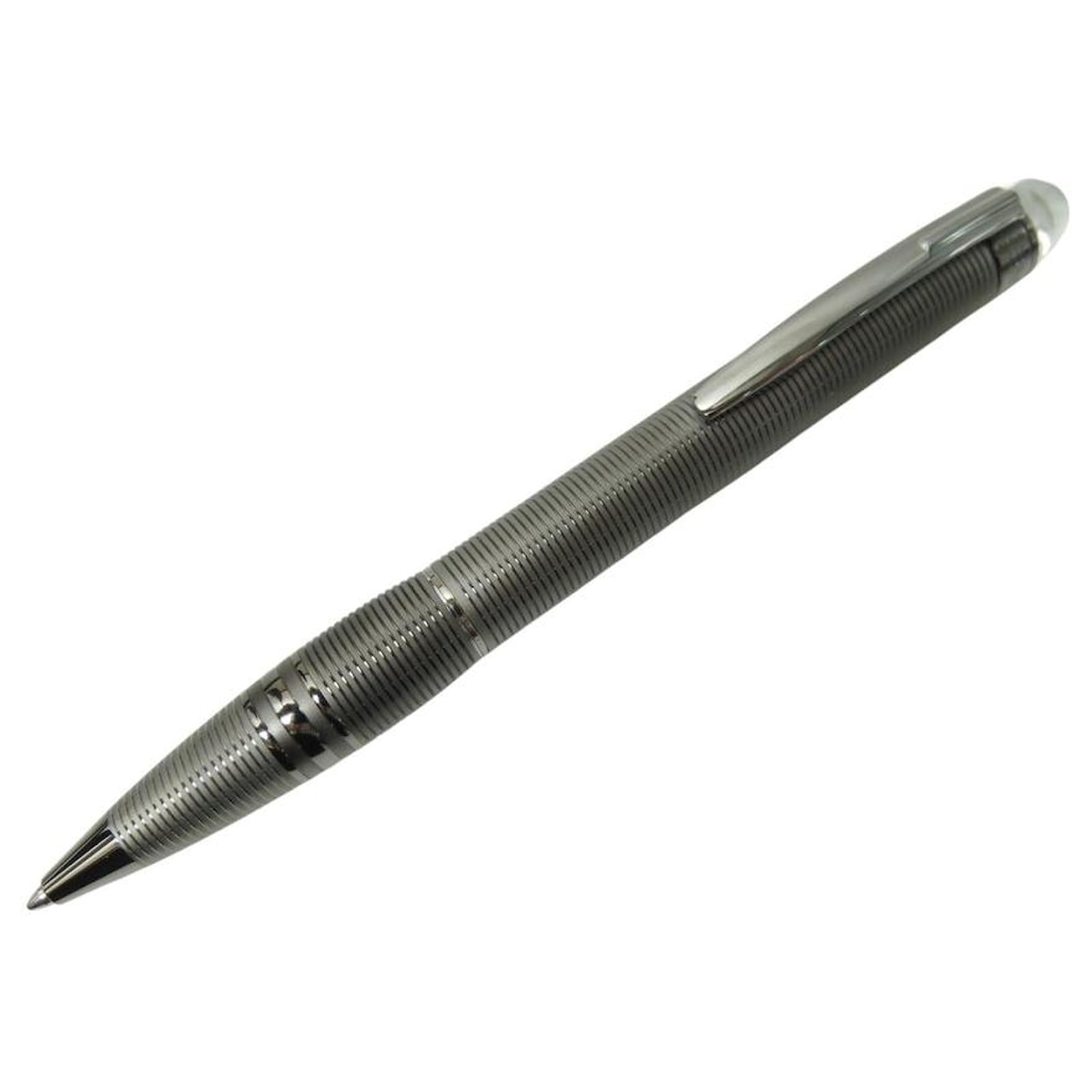 NEW MONTBLANC STARWALKER MIDNIGHT BLACK METAL BALLPOINT PEN 105649