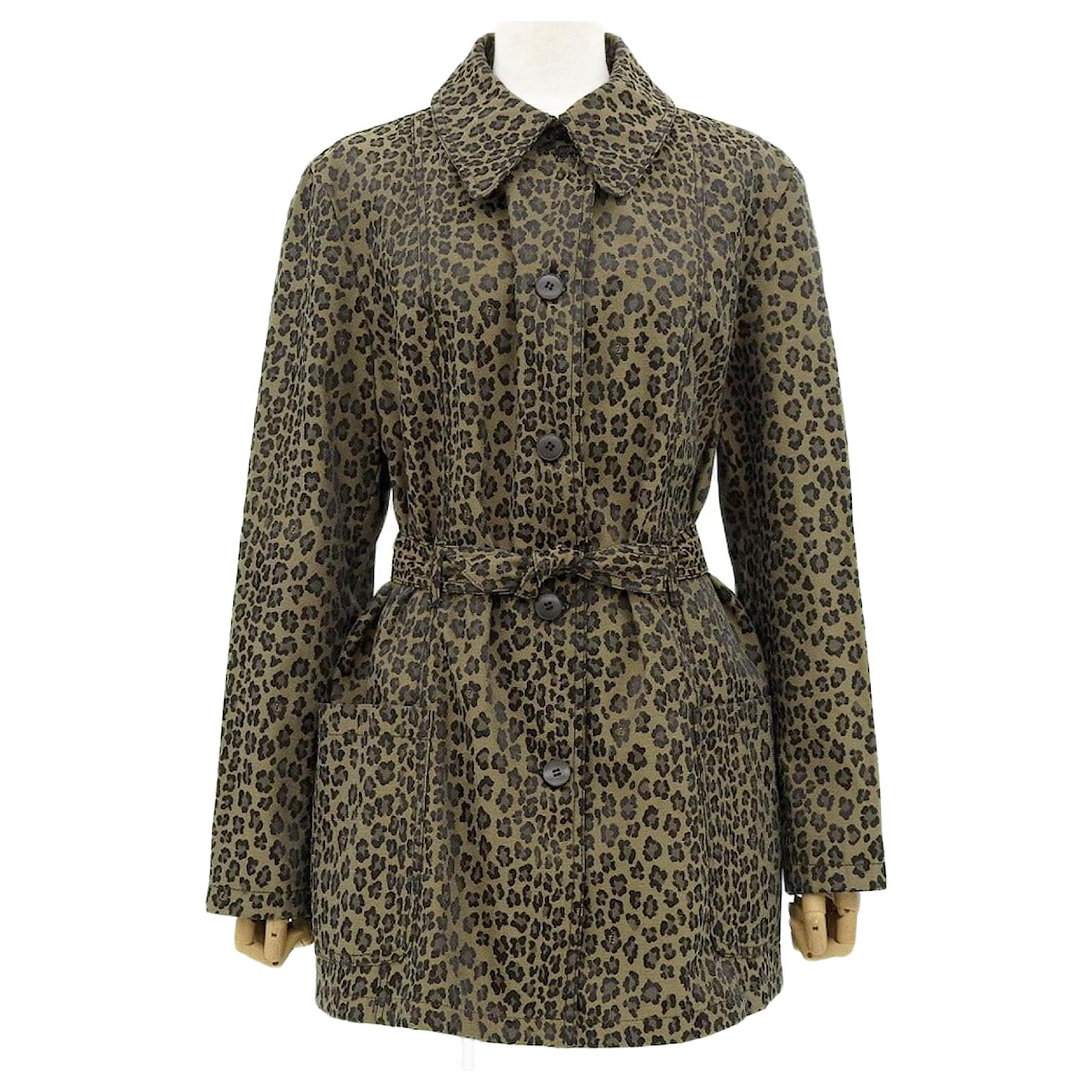 Fendi Leopard Print Jacket Brown 44 Cloth ref.2364592 - Joli