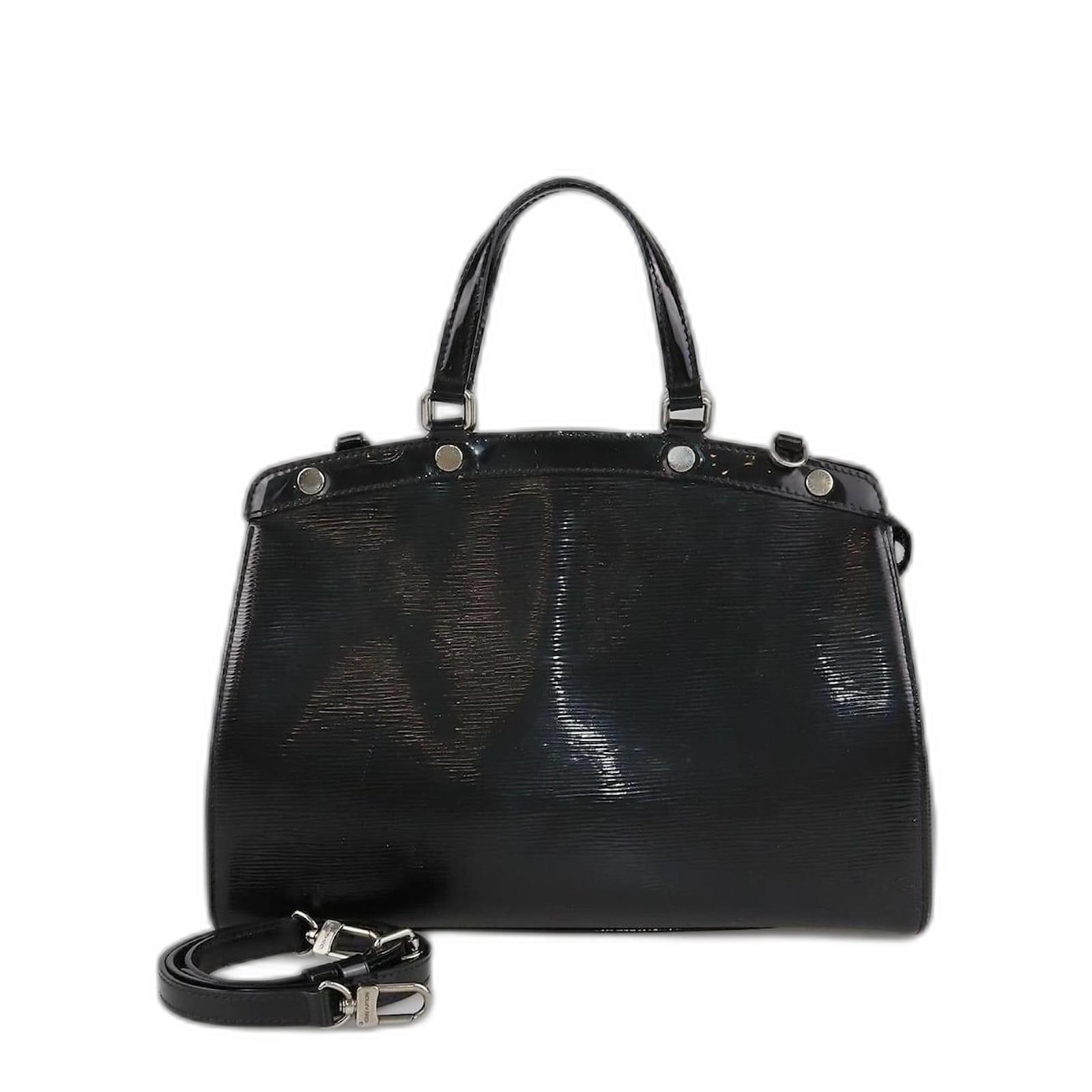 Louis Vuitton Black Electric Epi Leather Brea MM Bag Patent