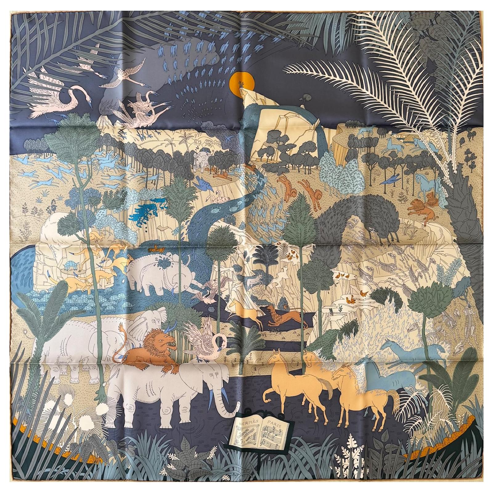 Sciarpa Quadrata In Seta Di Gelso 100% Donna - 53x53 Cm, Leggera, Stampa Su Un Lato, Per Collo O Capelli, Con Confezione Regalo