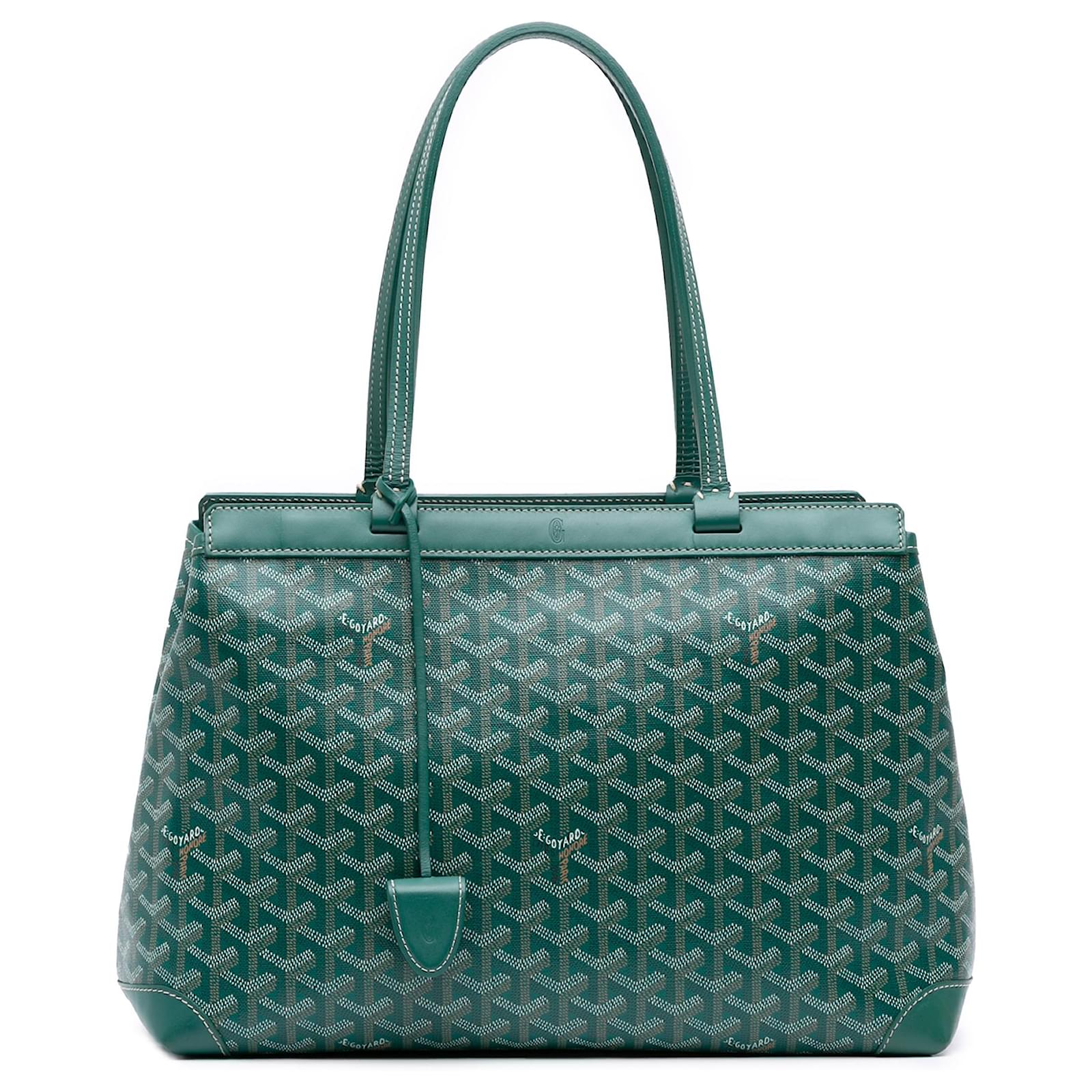 Goyard Green Goyardine Bellechasse PM Cloth Cloth