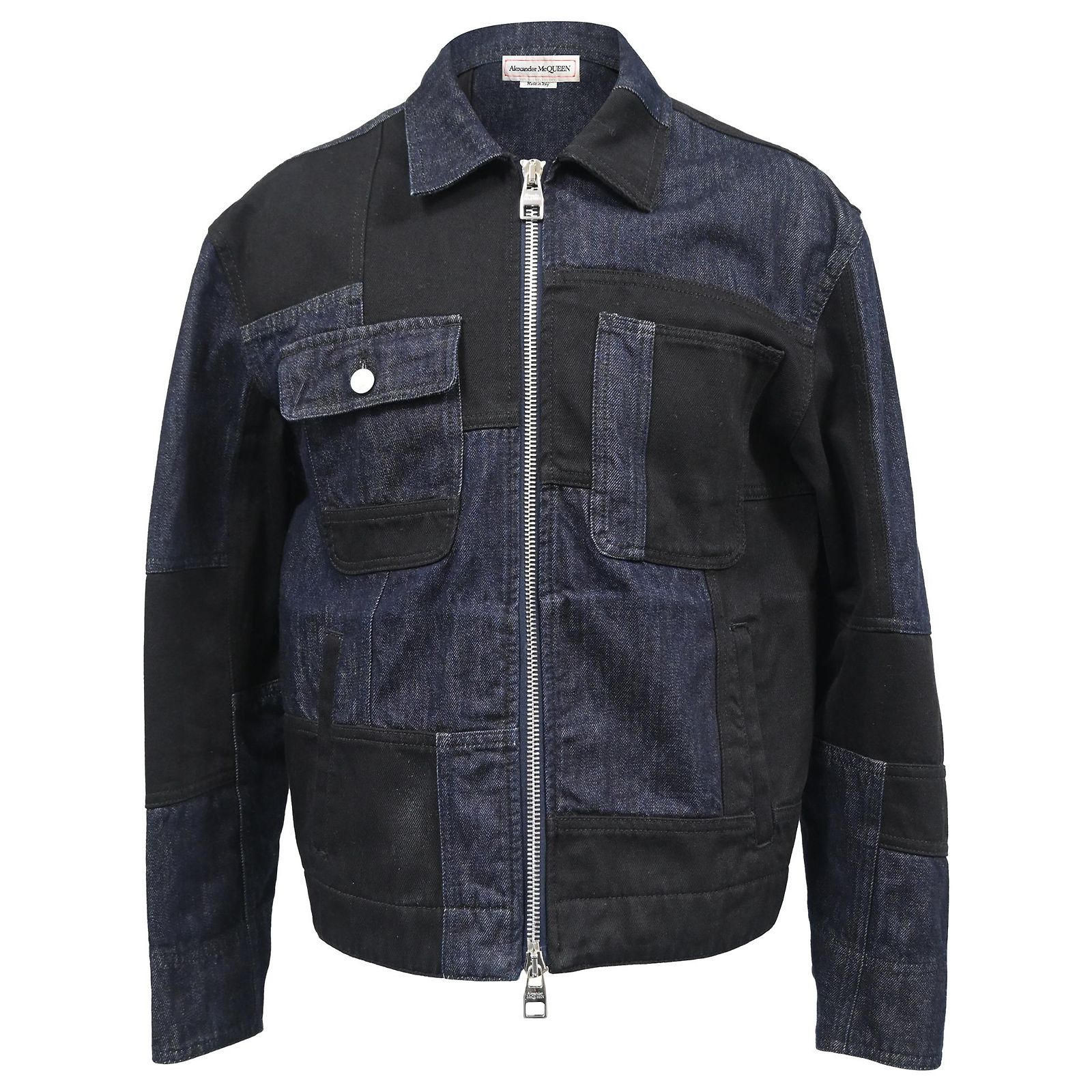 Veste Homme Alexander McQueen - Noir, Taille L, Mélange Coton, Neuve Avec Étiquettes