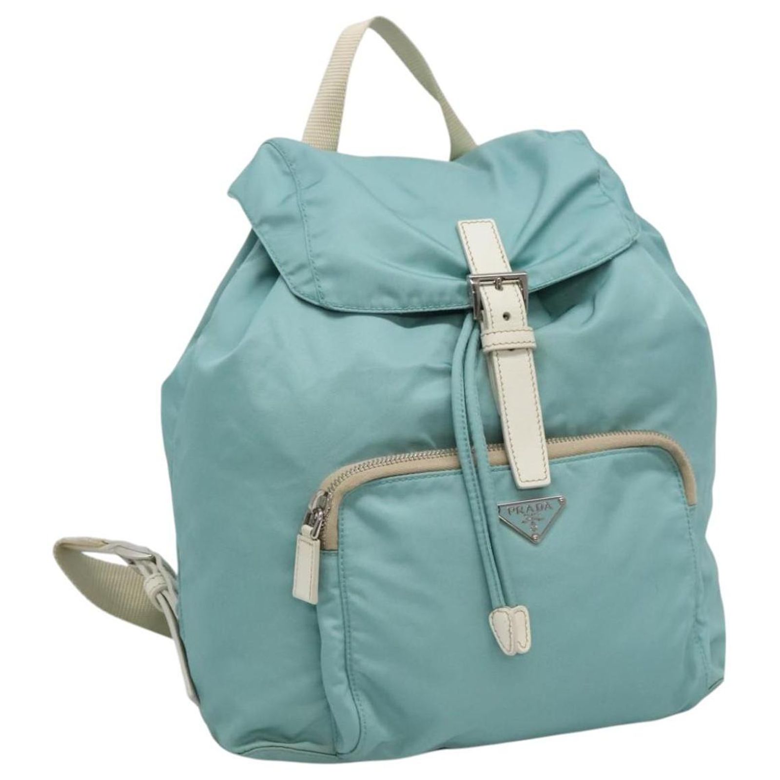 PRADA Backpack Nylon Light Blue Auth 113817V ref.2375715  display picture 2