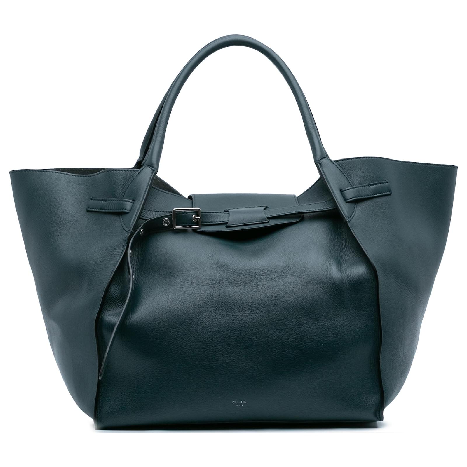 Big Bag Céline Celine Sac Tote Grand Modèle en Cuir de Veau Grainé