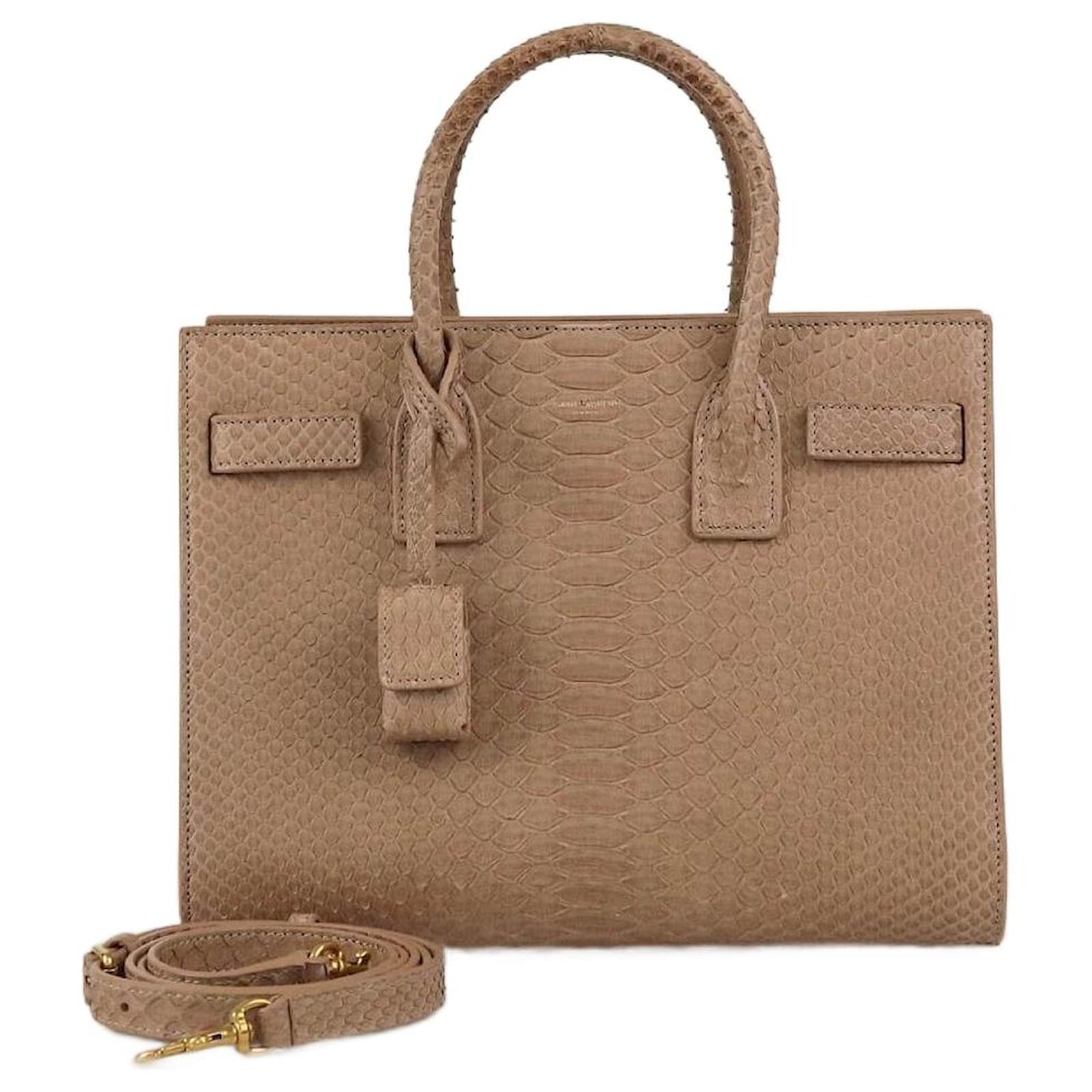 Jour Bag Baby Sac De Jour Croc Saint Laurent Beige Baby Classic