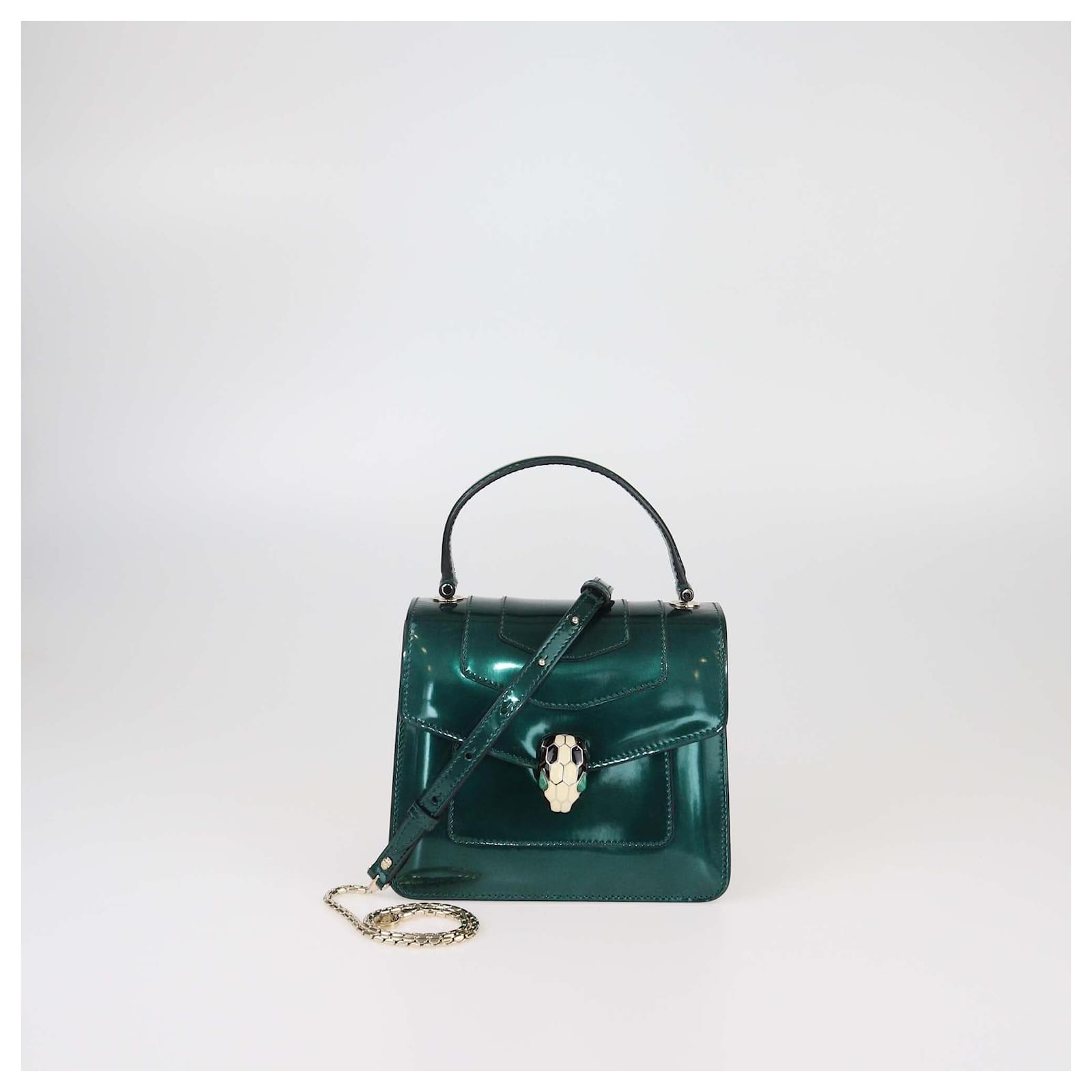 Bulgari Sac à main Bvlgari Serpenti Forever petit en cuir verni