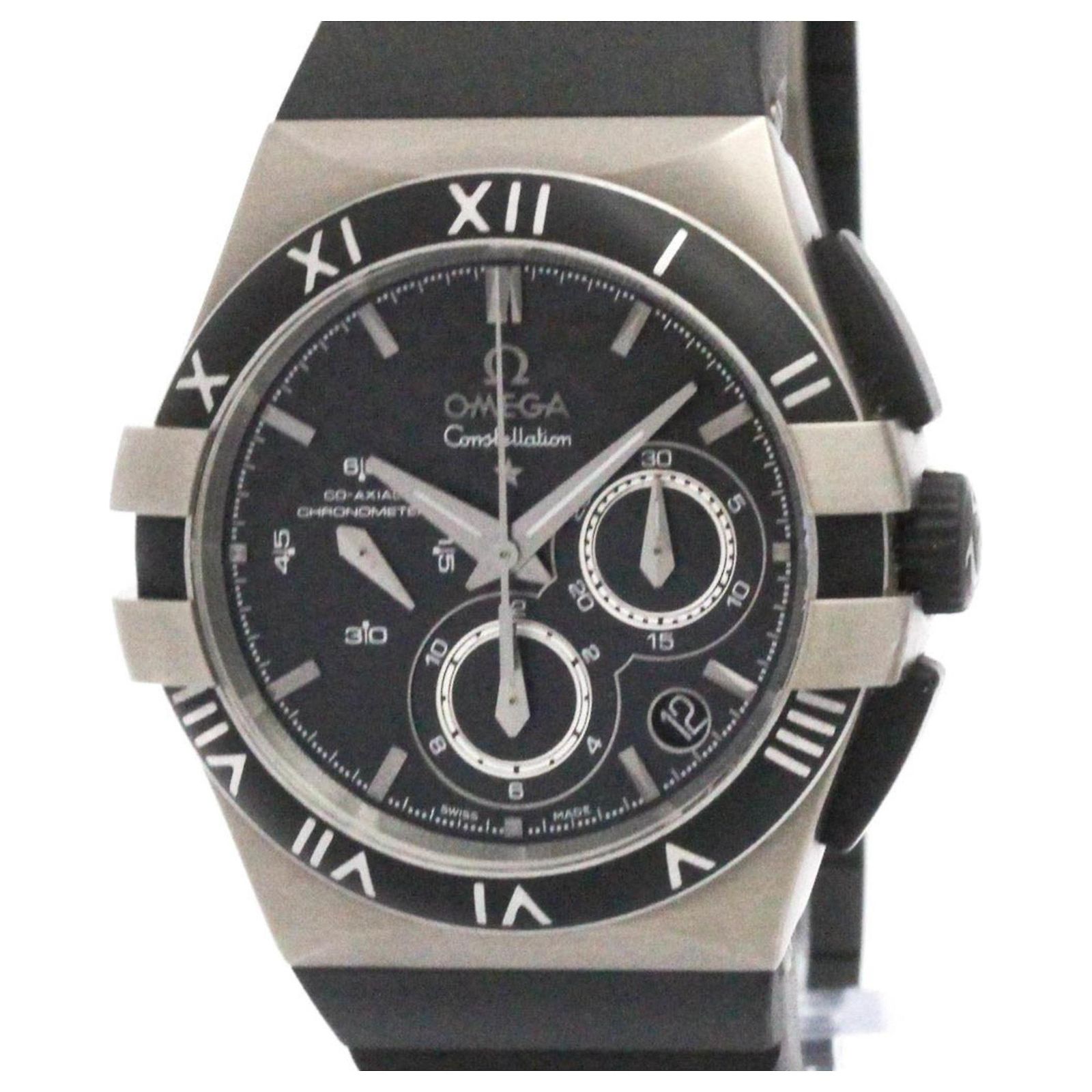 Omega Constellation Black Rubber Ref 2382220 Joli Closet omega-constellation-black-rubber-ref-2382220-joli-closet