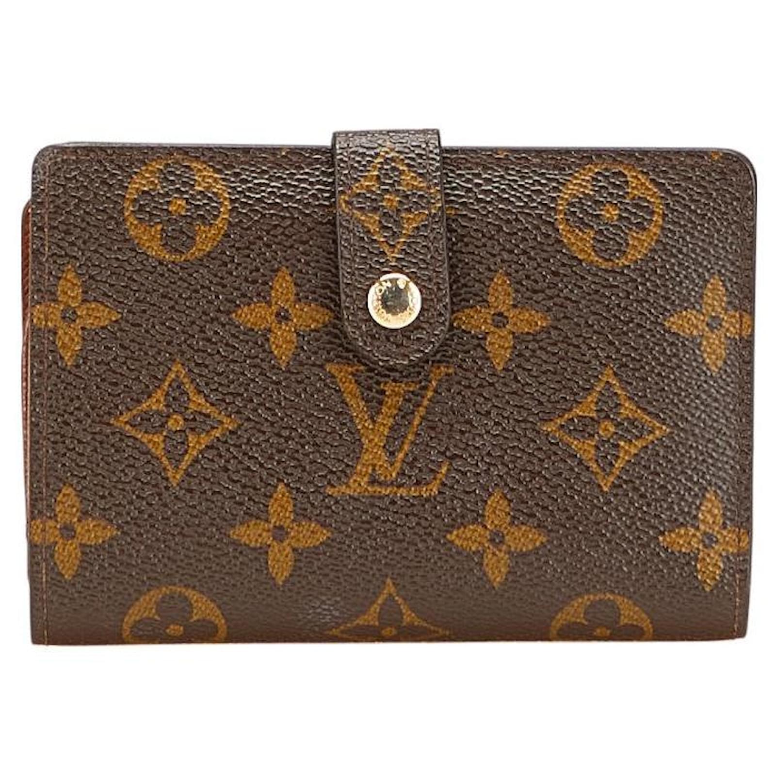 Portafoglio Viennois Monogram Louis Vuitton Marrone Tela ref