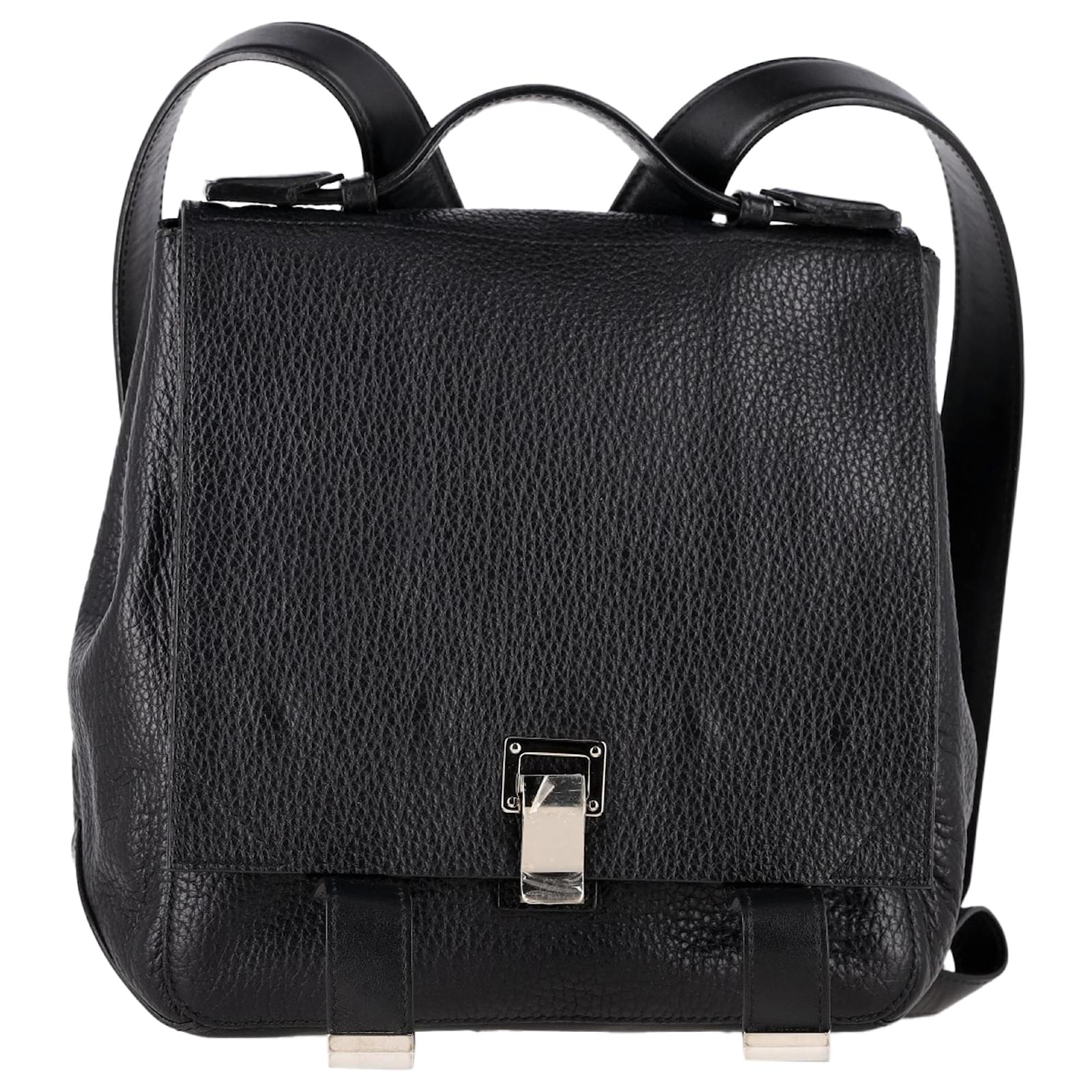 Proenza Schouler PS Courier Backpack in Black Leather