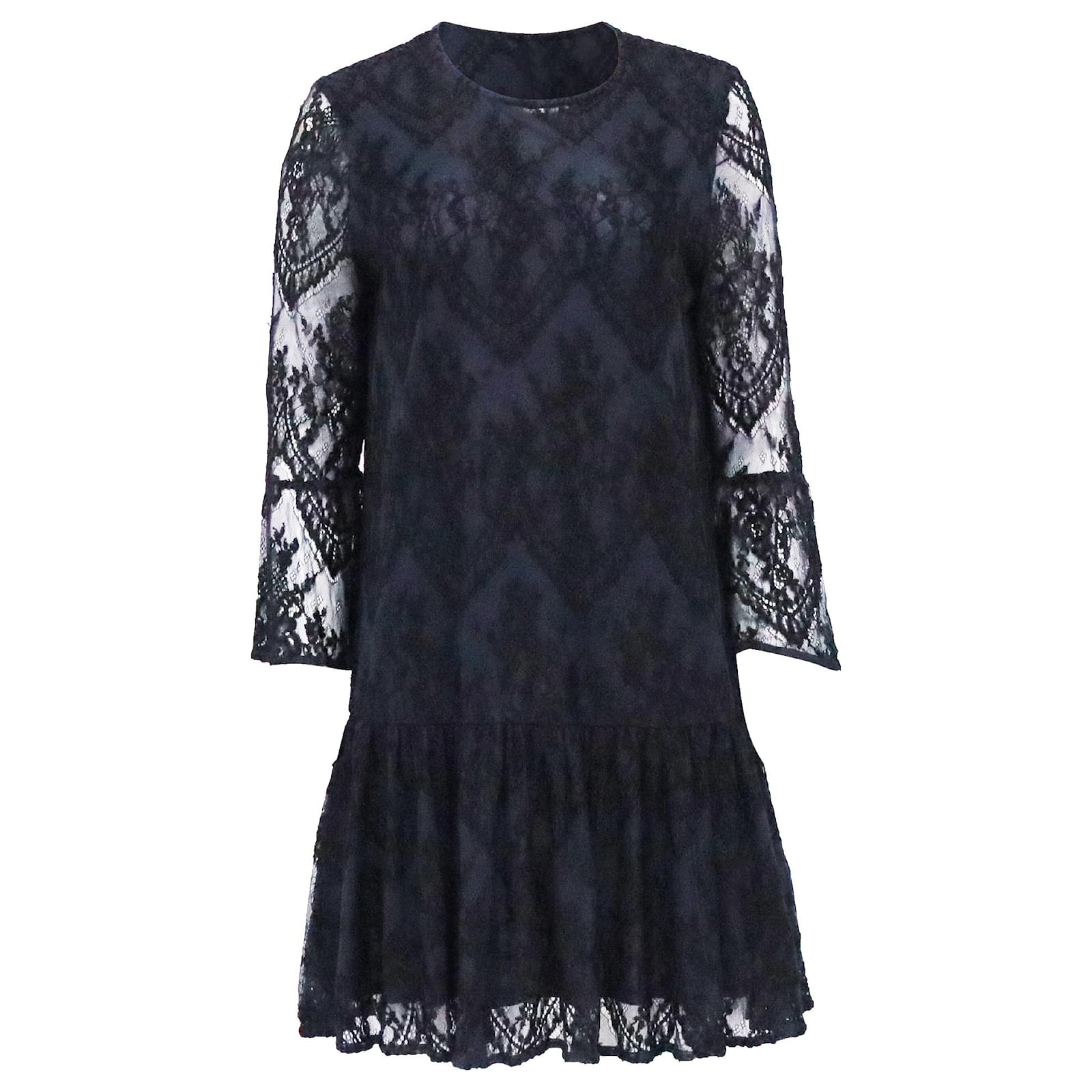 ganni embroidered dress Ganni Egret Broderie-anglaise Mini Dress main image 0