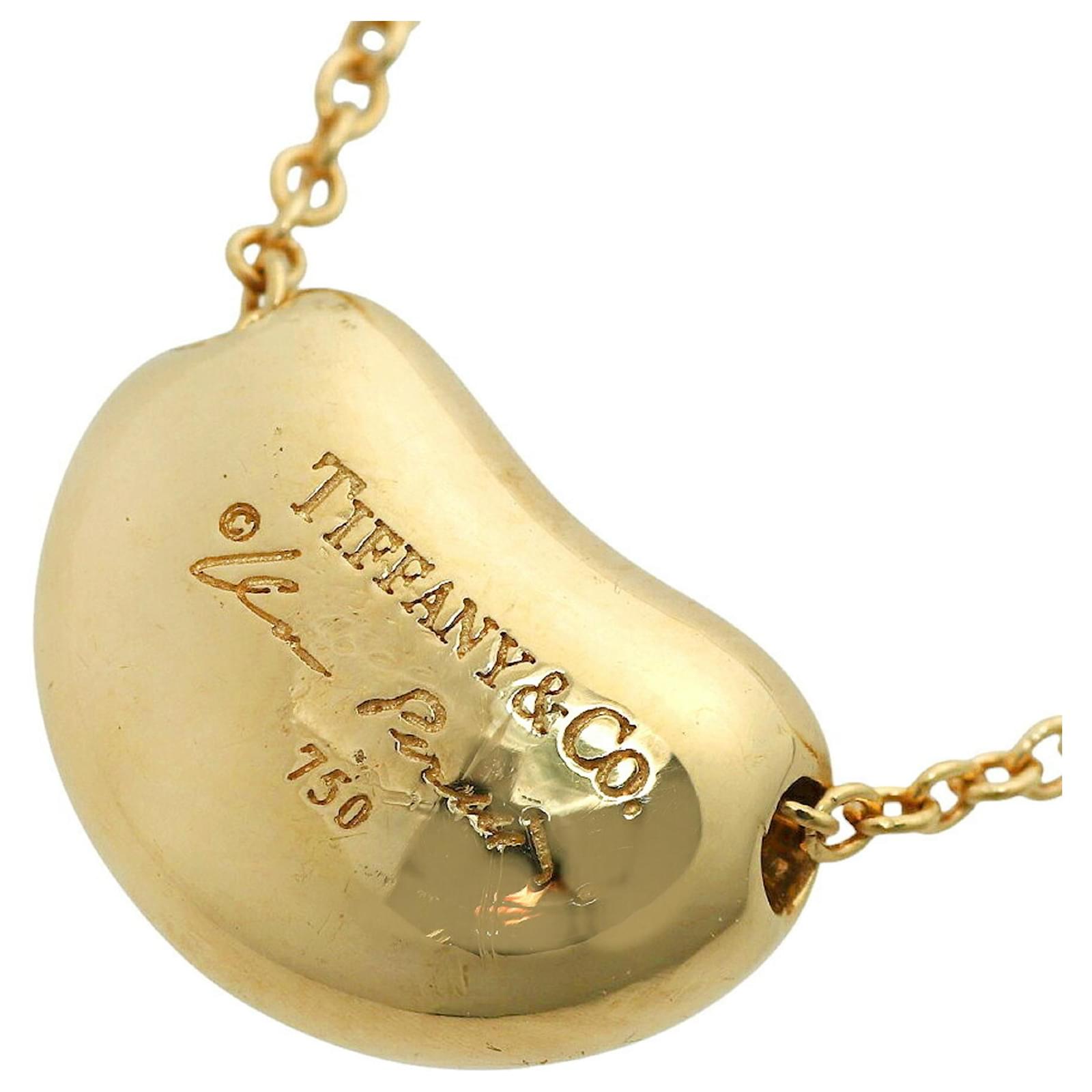 Co Tiffany Small Bean Necklace Tiffany And Elsa Peretti Small