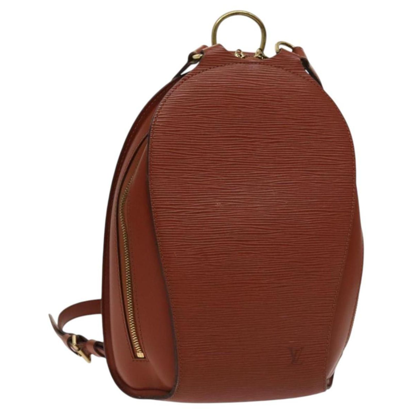 LOUIS VUITTON Epi Mabillon Backpack Vanilla M5223A LV Auth 148764 LOUIS VUITTON Epi Mabillon Backpack Brown M52233 LV Auth  main image 4