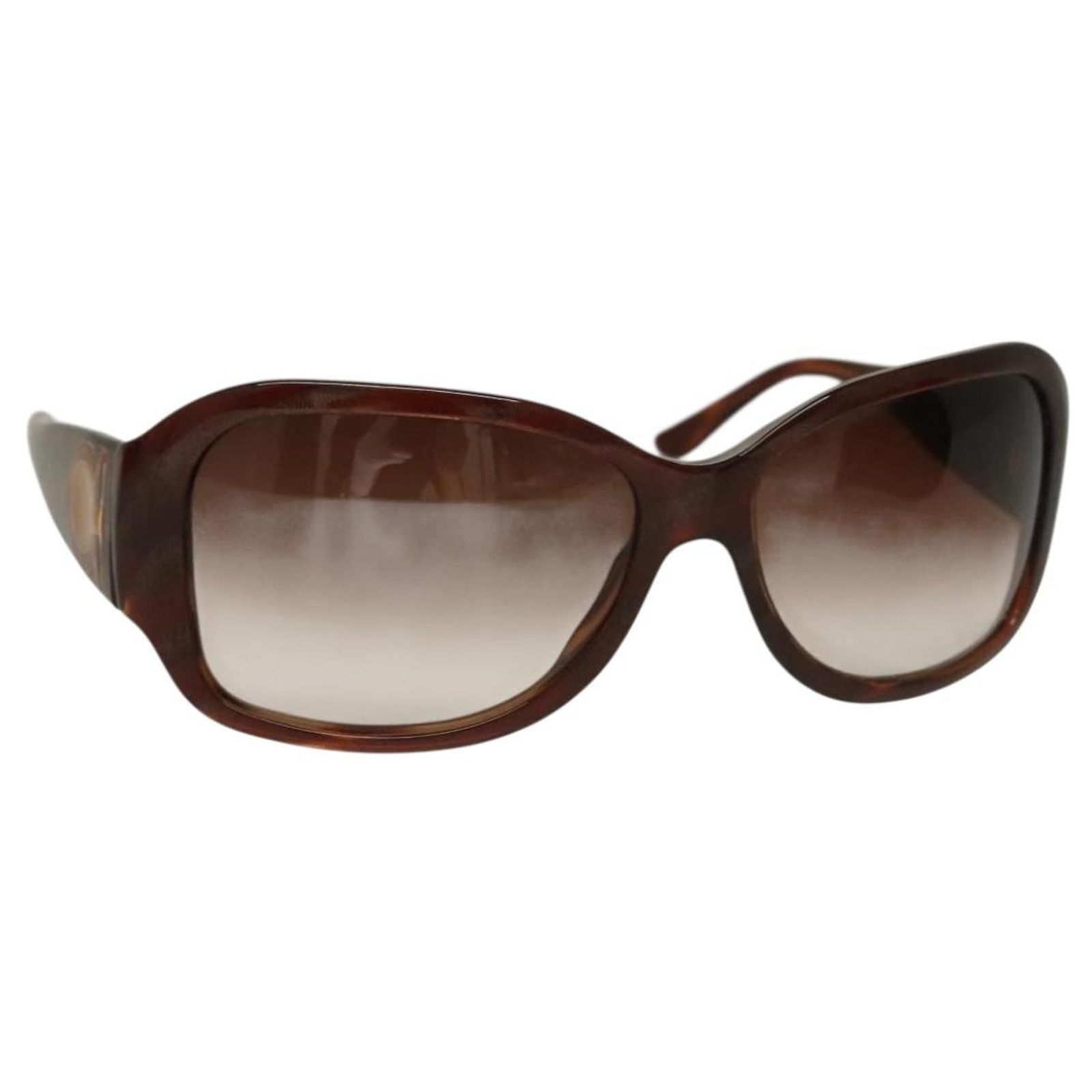 Salvatore Ferragamo Sunglasses Plastic Brown Auth bs28172 