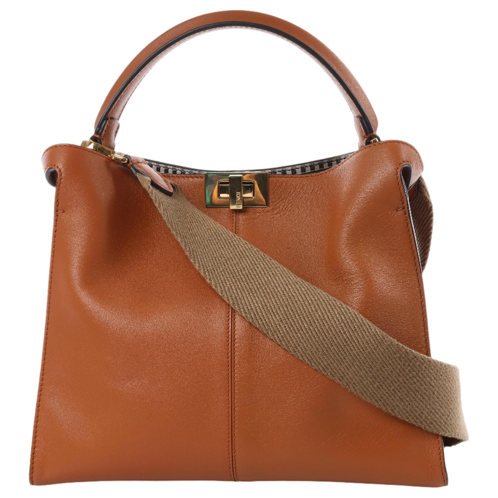 Peekaboo Sac à bandoulière Fendi Peek-a-boo X-light en cuir en