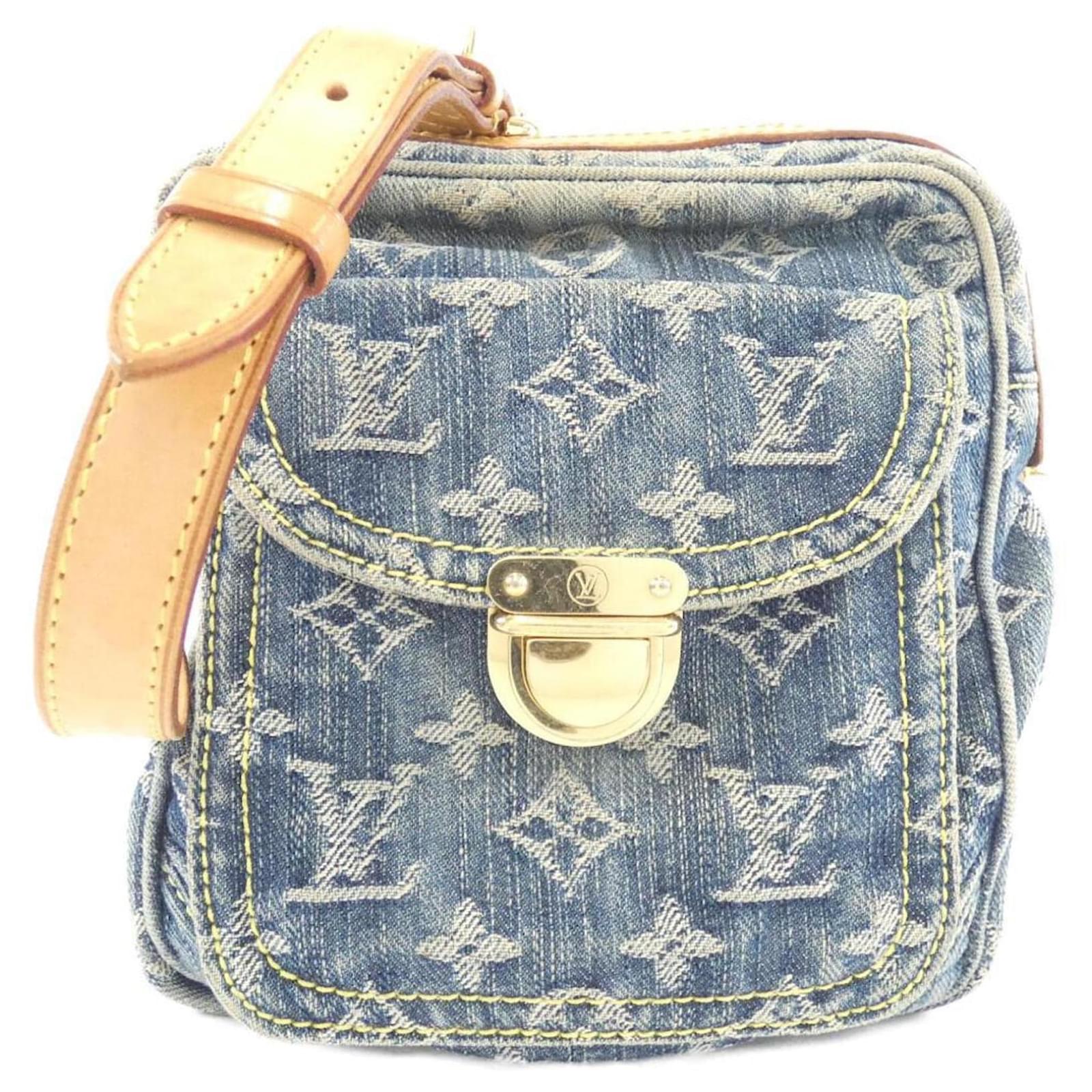 Louis Vuitton Monogram Denim Kameratasche Blau John