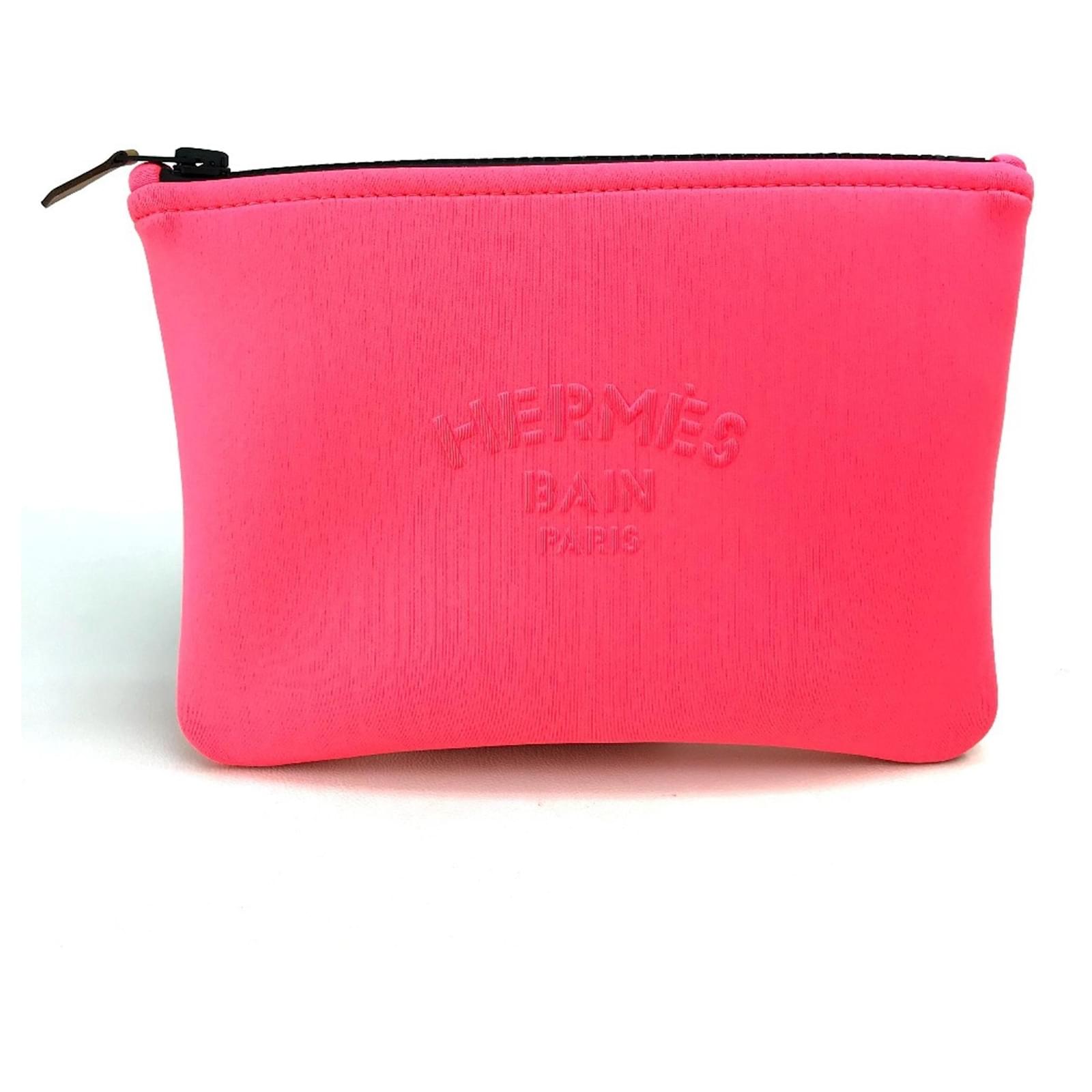 Hermès Hermes Kara Light Pink Pouch Polyamide Joli