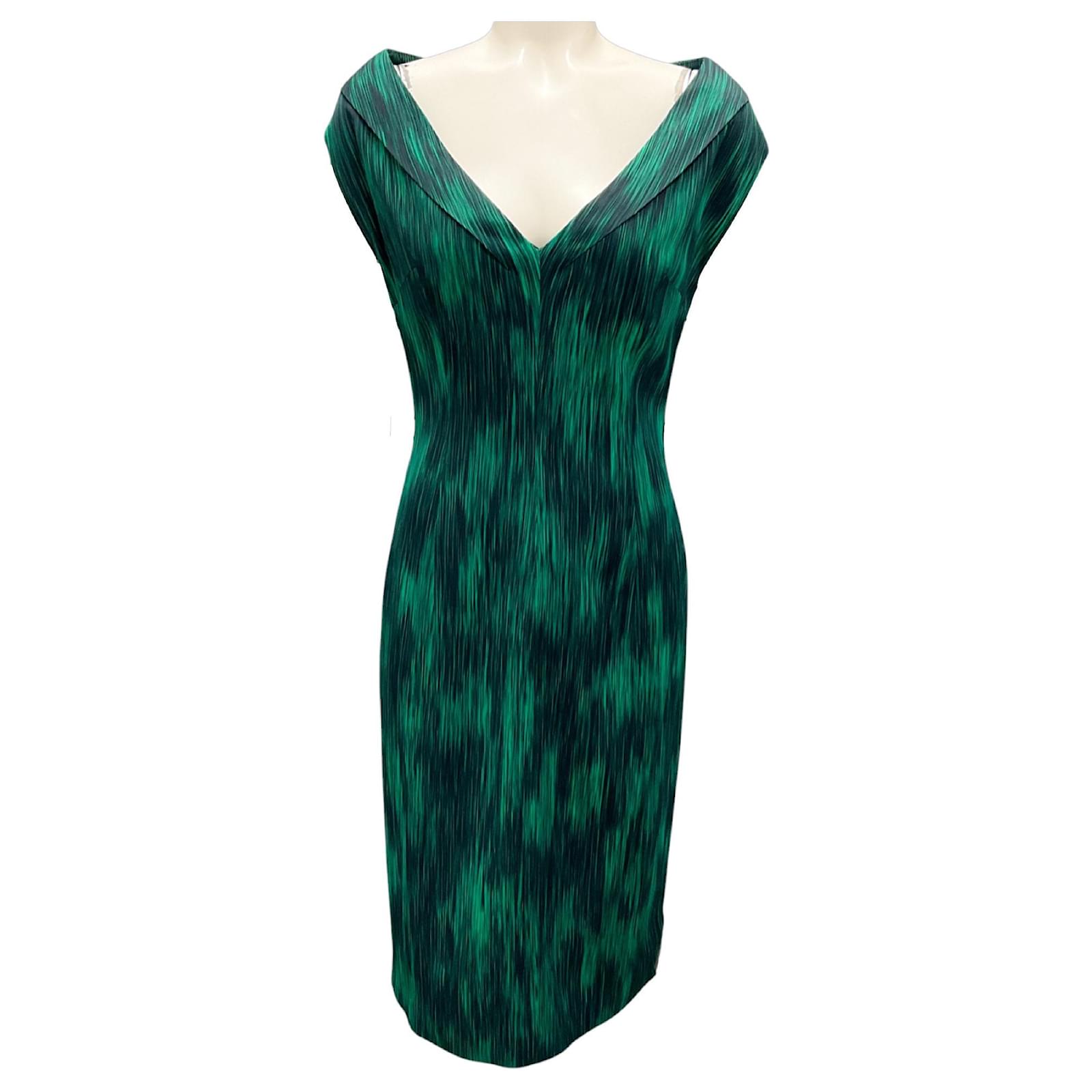 Michael Kors Emerald Multi Resort 2012 Midi Dress Green Viscose  ref.JC2403202 (Sold) - Joli Closet