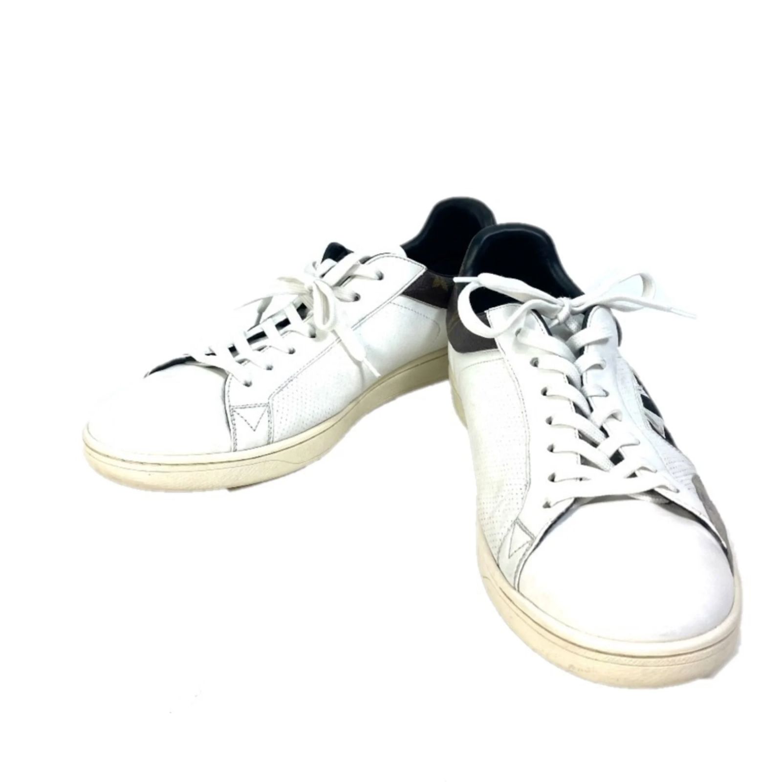 Louis Vuitton Luxembourg Line Monogram Logo Lace-Up Leather 