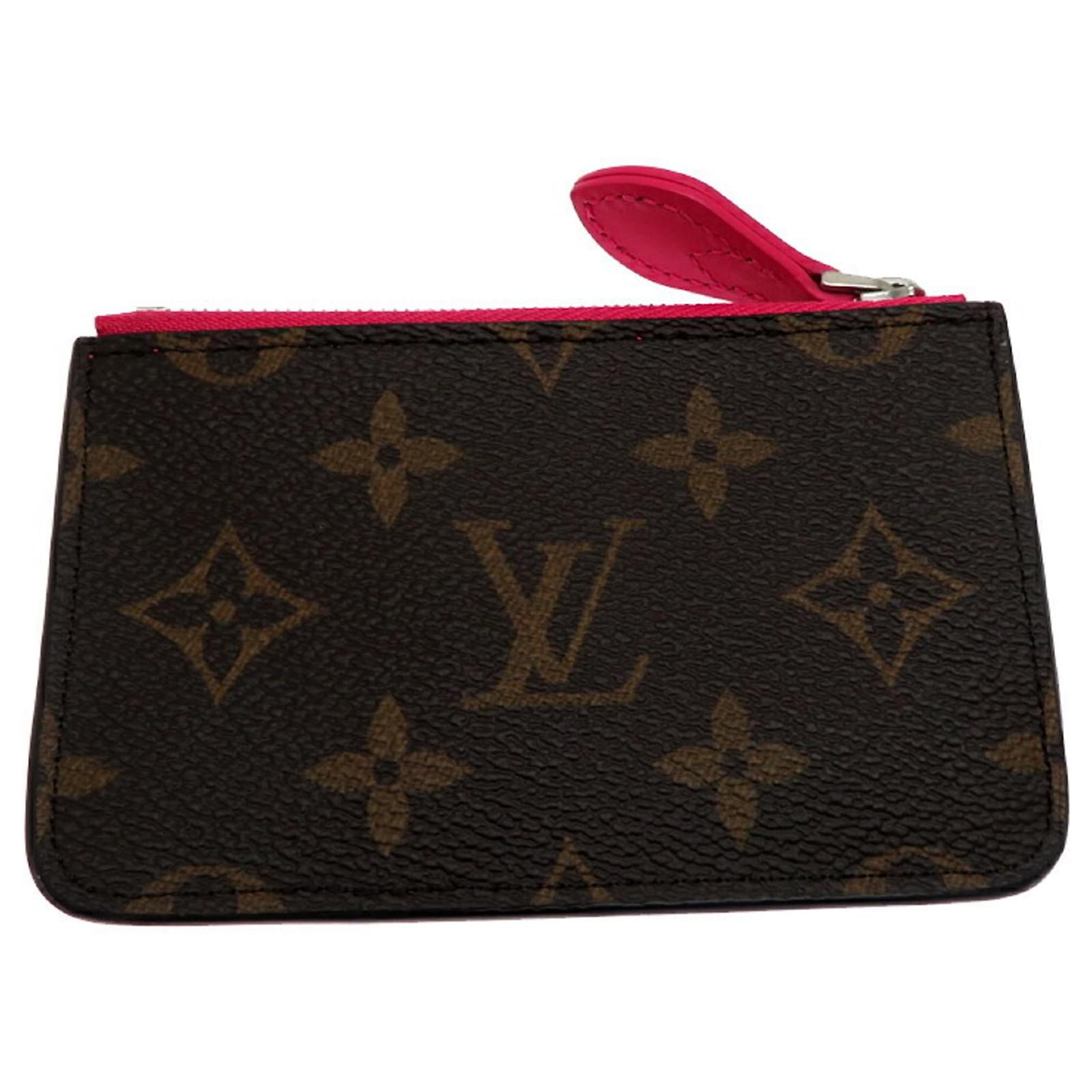 Tarjetero Romy para Mujer Louis Vuitton Castaño Rosa Monograma