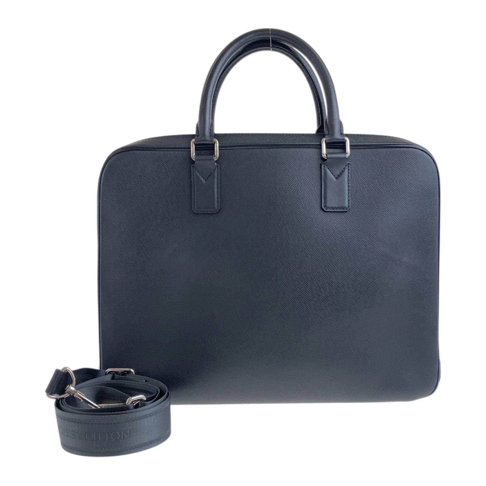 Louis Vuitton Neo Igor タイガ ブリーフケース Louis Vuitton Taiga Neo Igor Briefcase Grey Leather ref