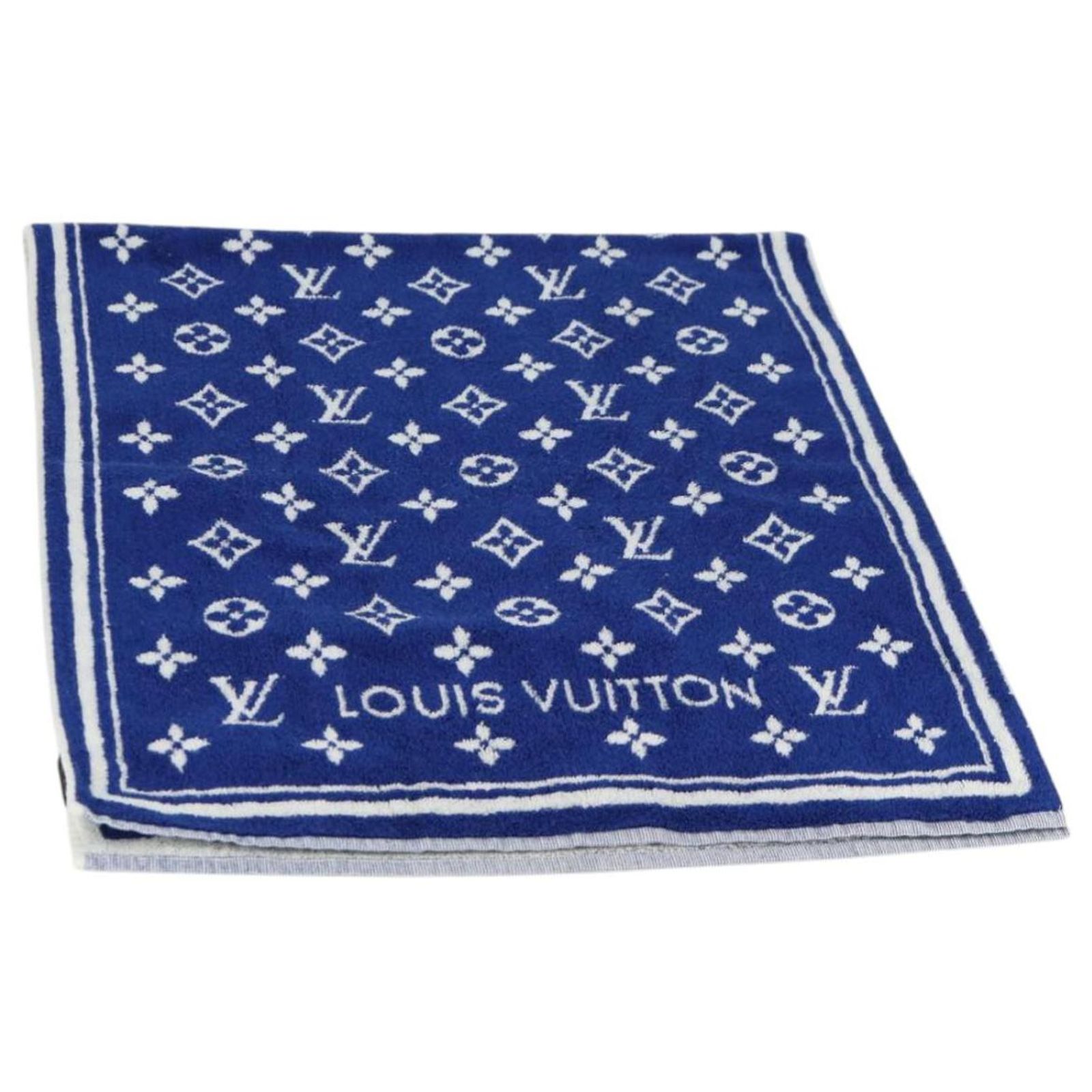 LOUIS VUITTON Monogram Beach Towel Serviette Towel Pile M77752 LV