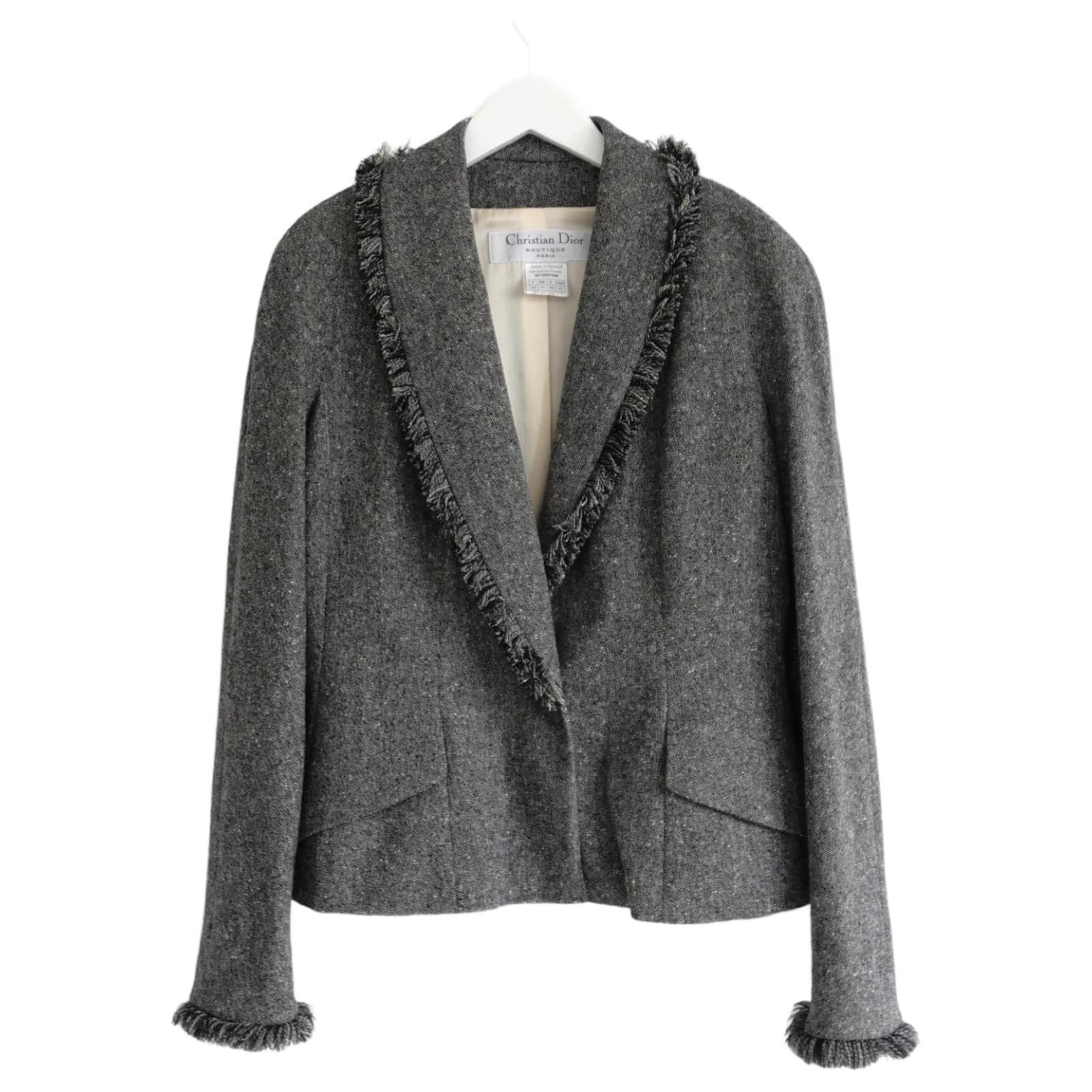 John galliano ノーカラー ジャケット y2k Dior Christian Dior Dior x John Galliano Fall 2000 Suede & Mohair