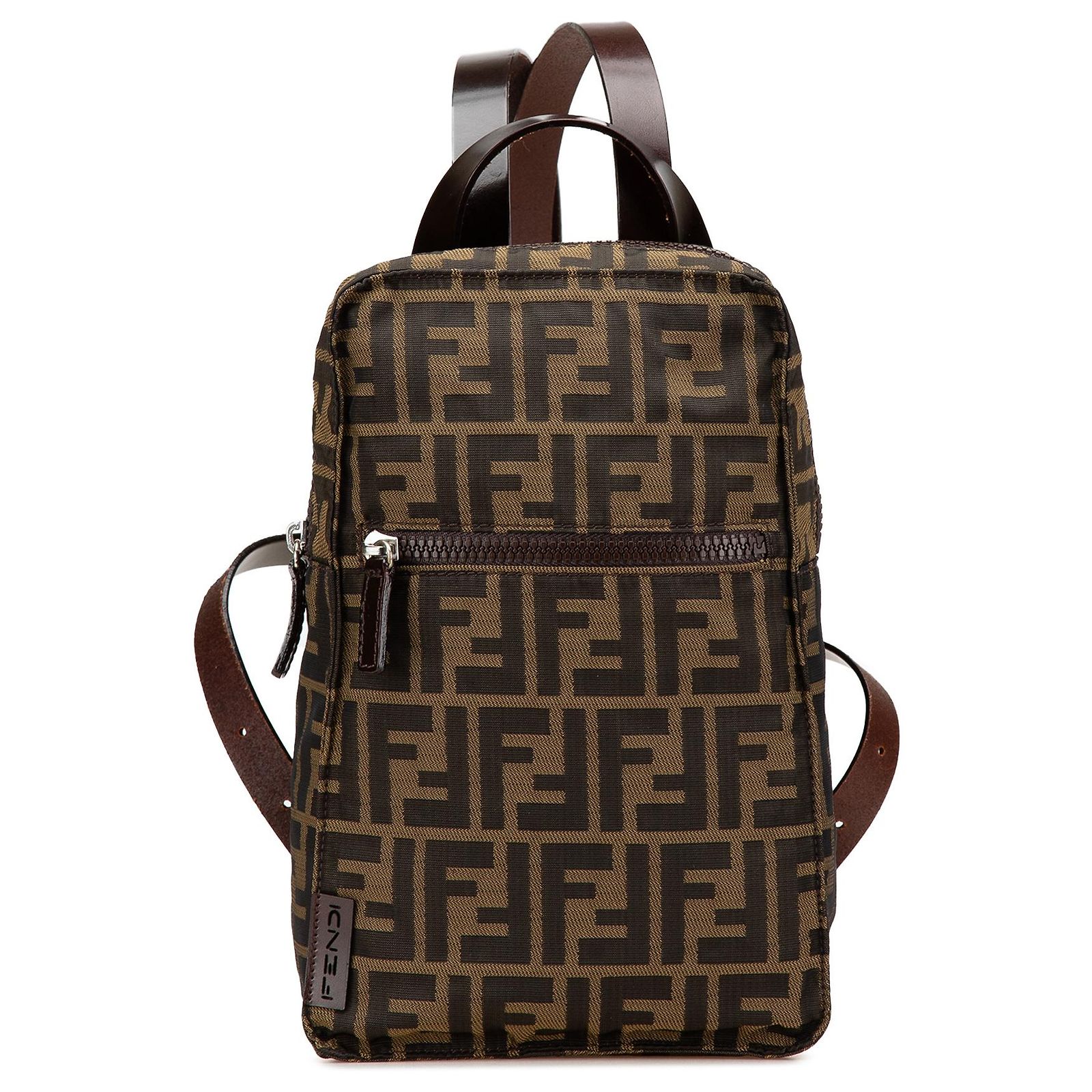 Fendi Brown Zucca Canvas Backpack Pony-style calfskin Cloth  display picture 2