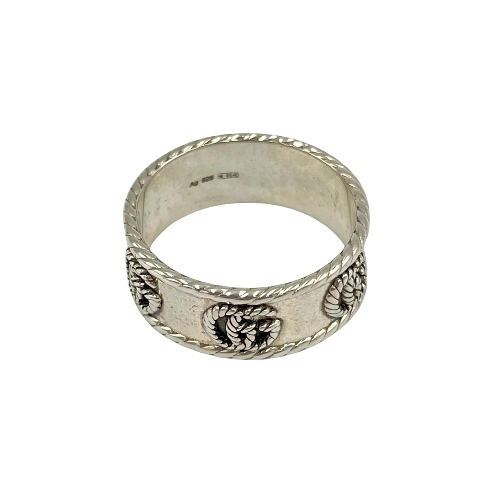 Bague Double G Gucci Argent Argenté Joli Closet