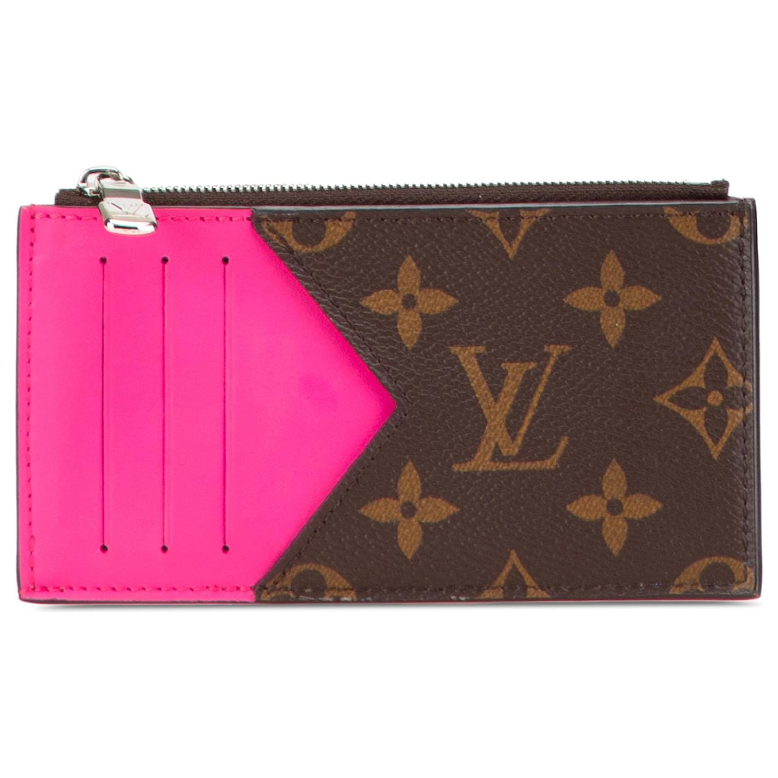 Louis Vuitton Brown Monogram Canvas Coin Card Holder Cloth Pony - Main Image