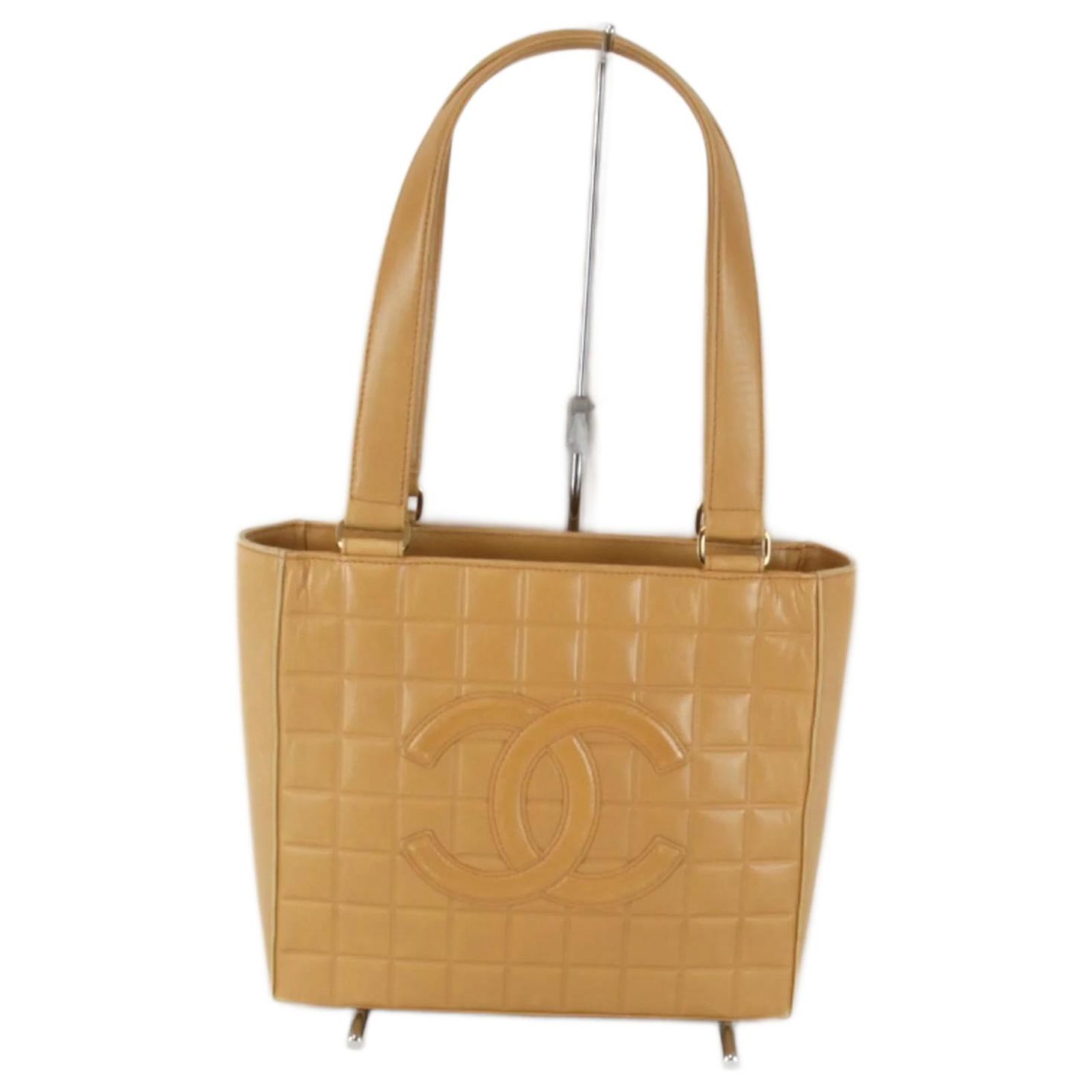 Chanel Chocolate Bar Handbag Brown Leather ref.2410000 - Joli Closet