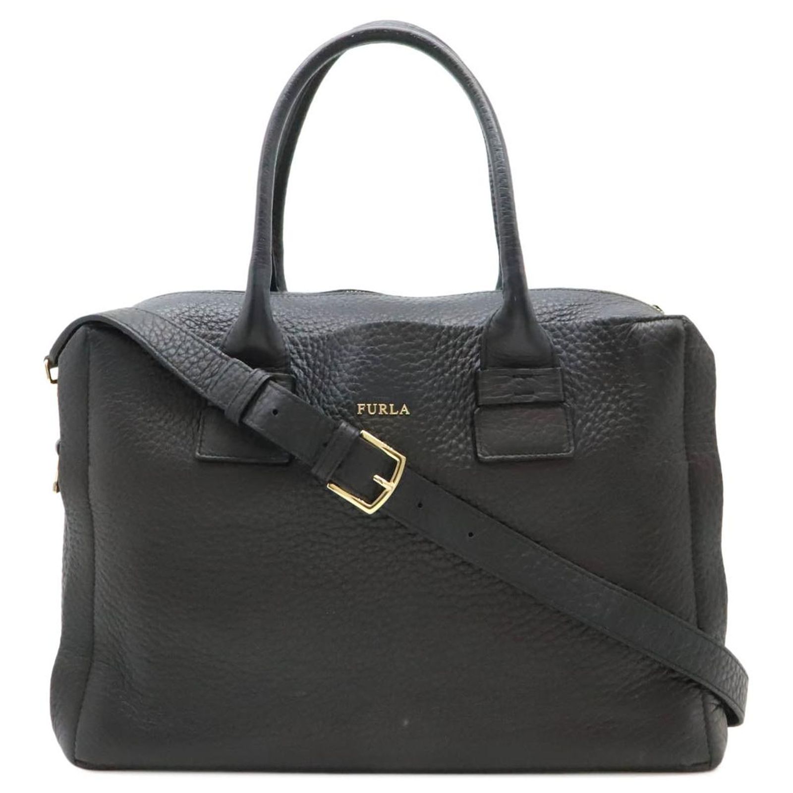 Sac à Main Furla En Cuir De Veau Gris - Neuf Avec étiquettes Et Emballage D'origine