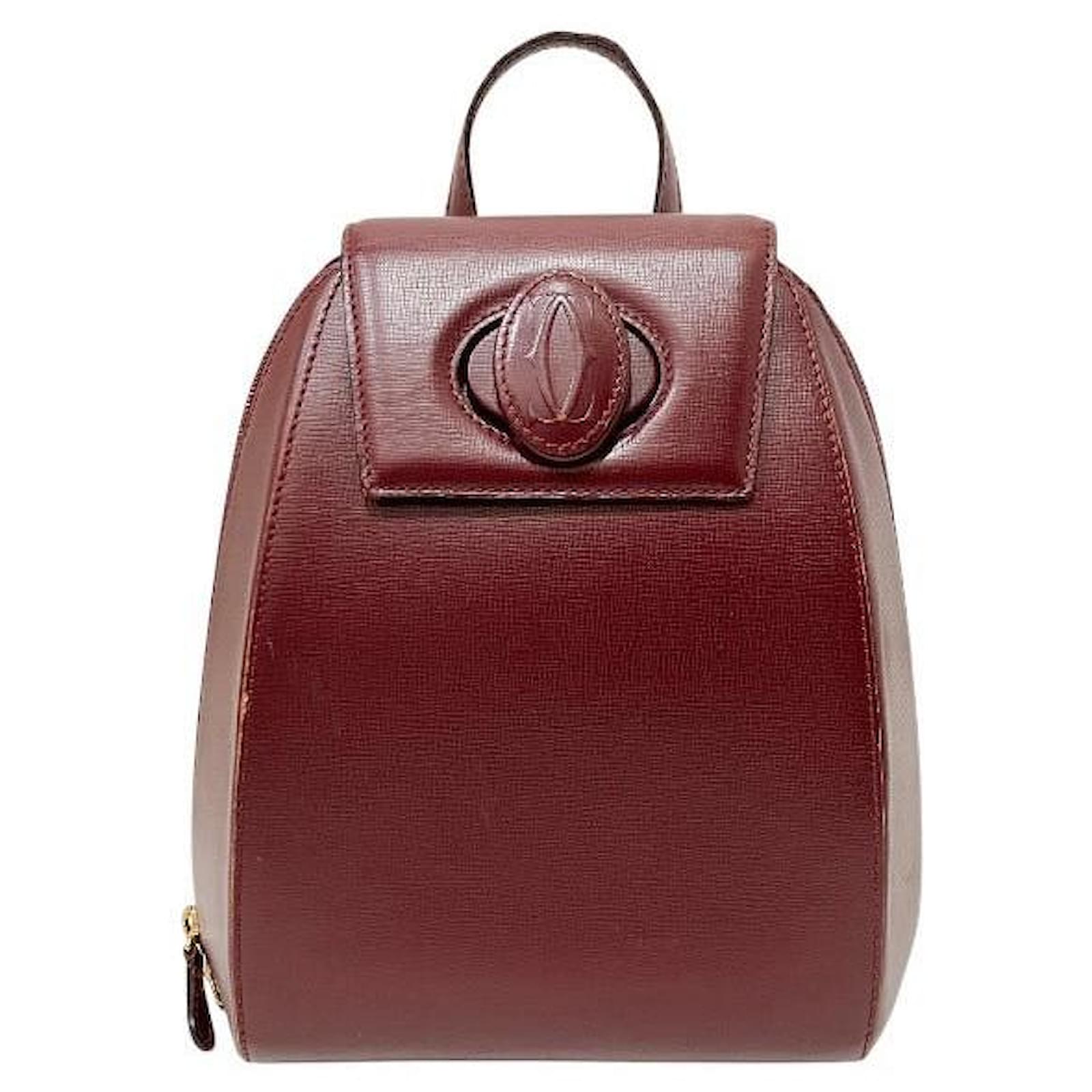 Sac à dos en cuir Must de Cartier Marron Joli Closet