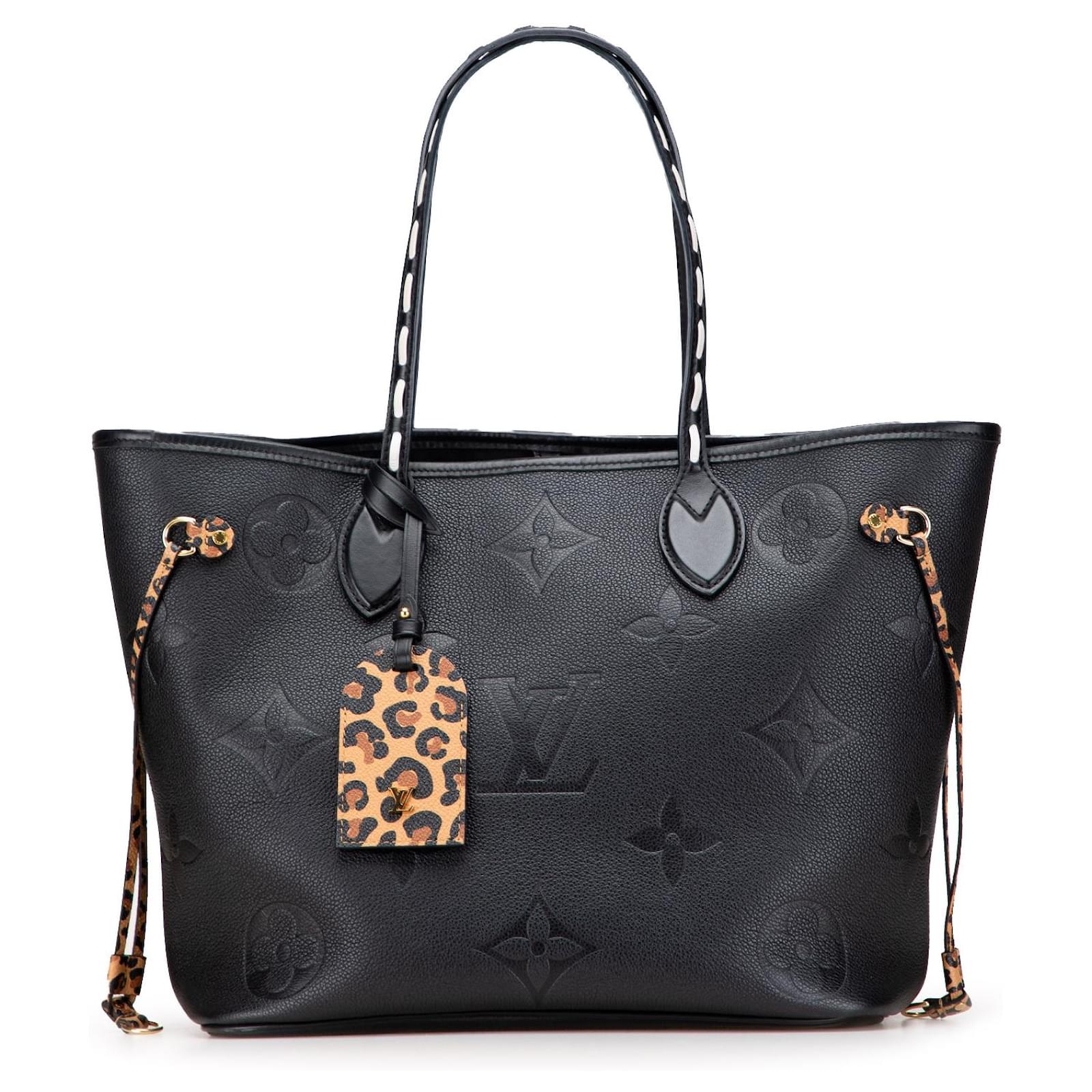 Mm Monogram Empreinte Leather Louis Vuitton Neverfull Black