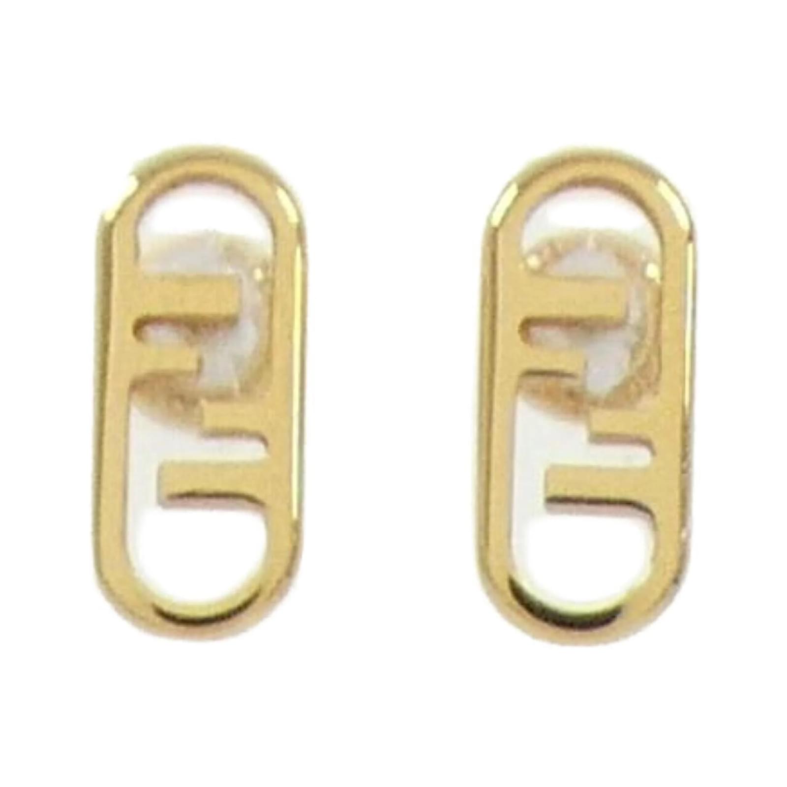 HOT Stud Earrings Mens Fendi Earrings Fendi Gold Stud Earrings