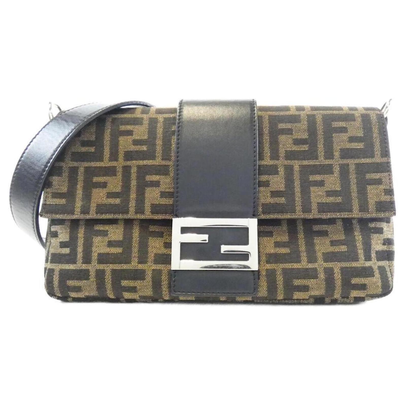 Fendi Baguette 7VA472 A9ZL Bauchtasche Leder Leinwand