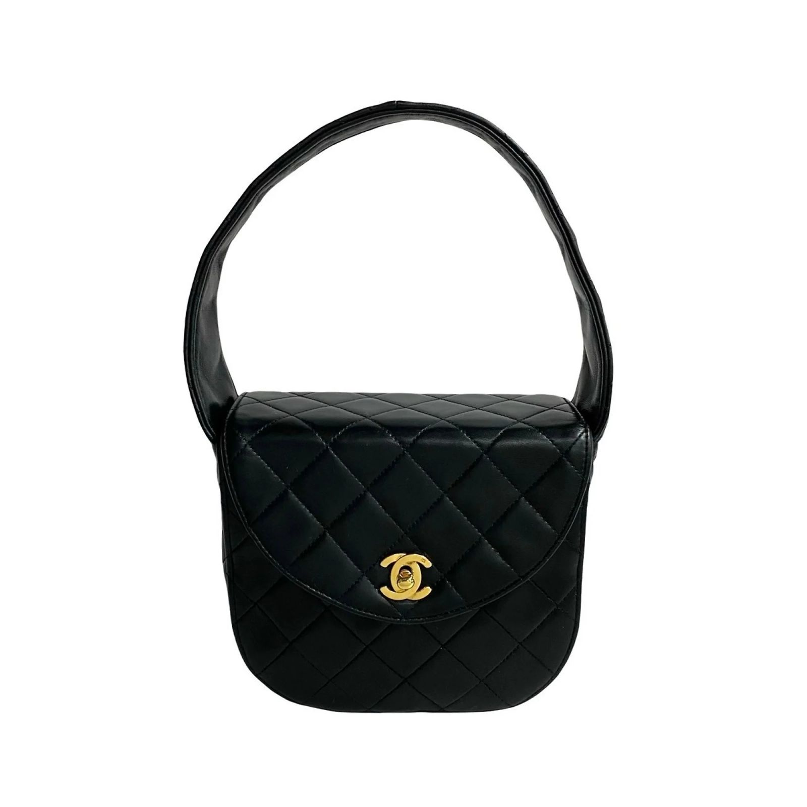 Timeless Chanel Matelasse Coco Mark Lambskin Handbag Mini Tote Bag 