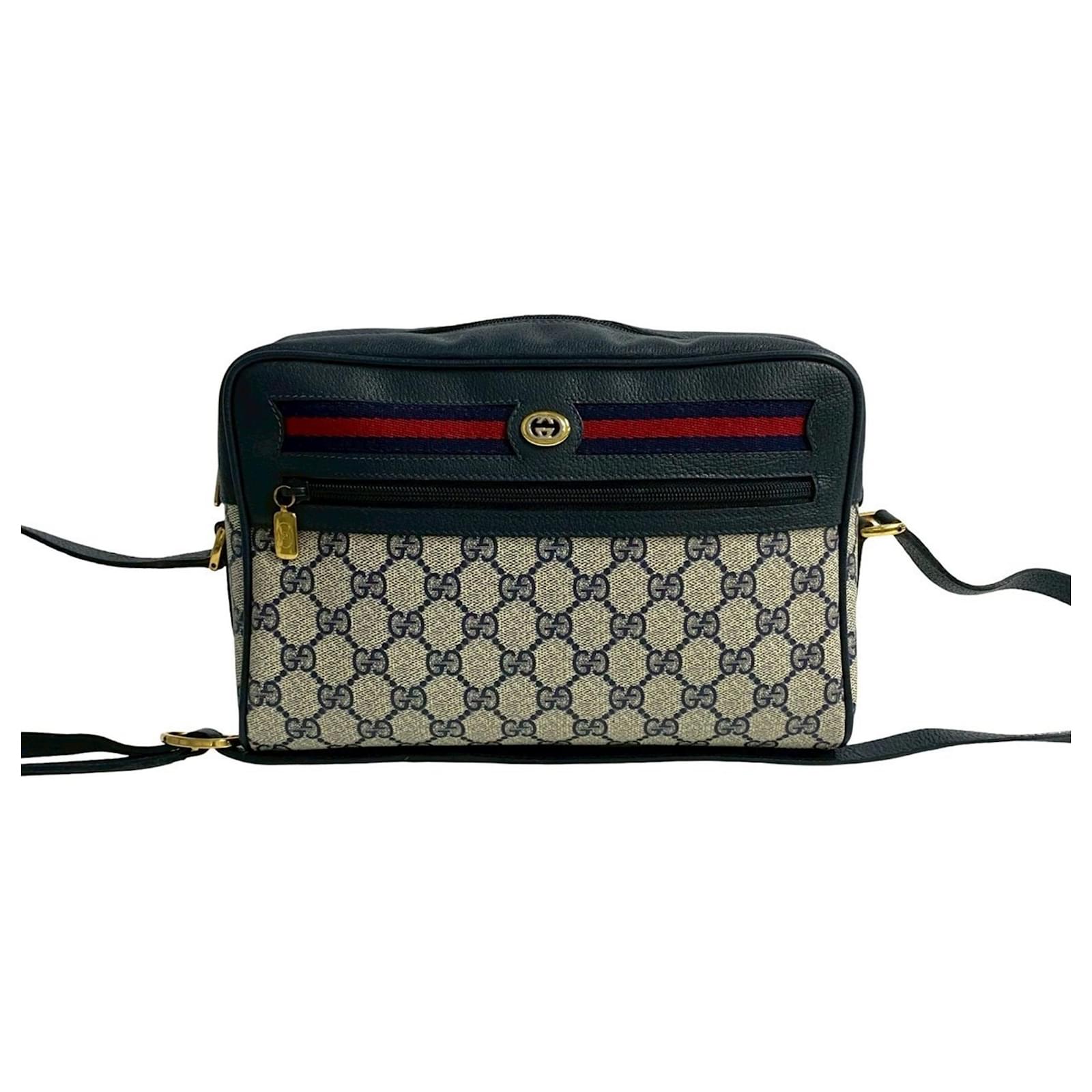 バッグ GUCCI SHERRY LINE GG PATTERN BODY BAG GUCCI Sherry Line Tote Shoulder Bag PVC Leather Brown GG