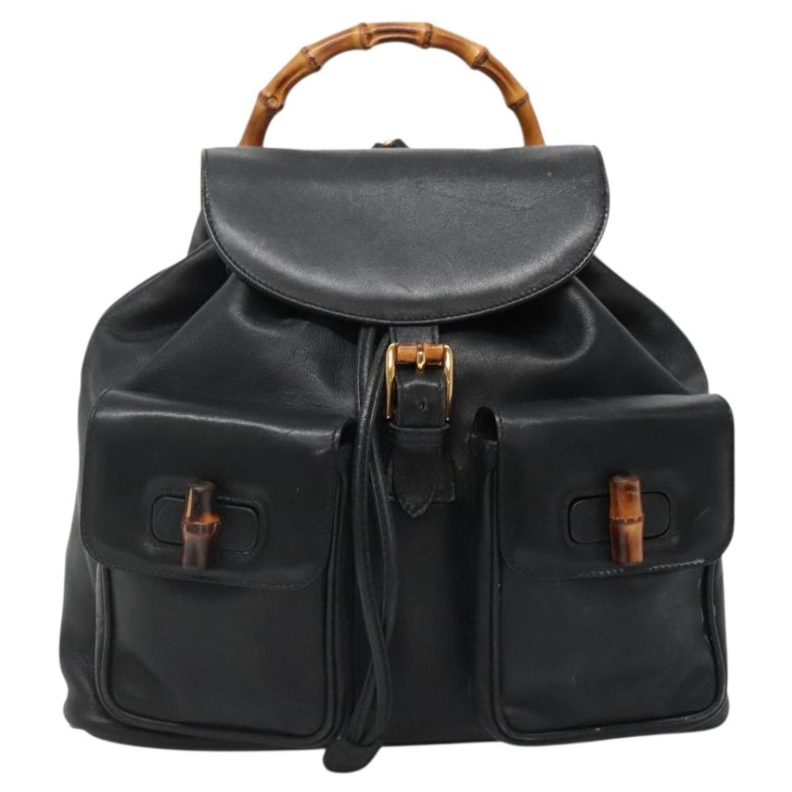Gucci Bamboo Black Leather ref.JC2421258 (Sold) - Joli Closet