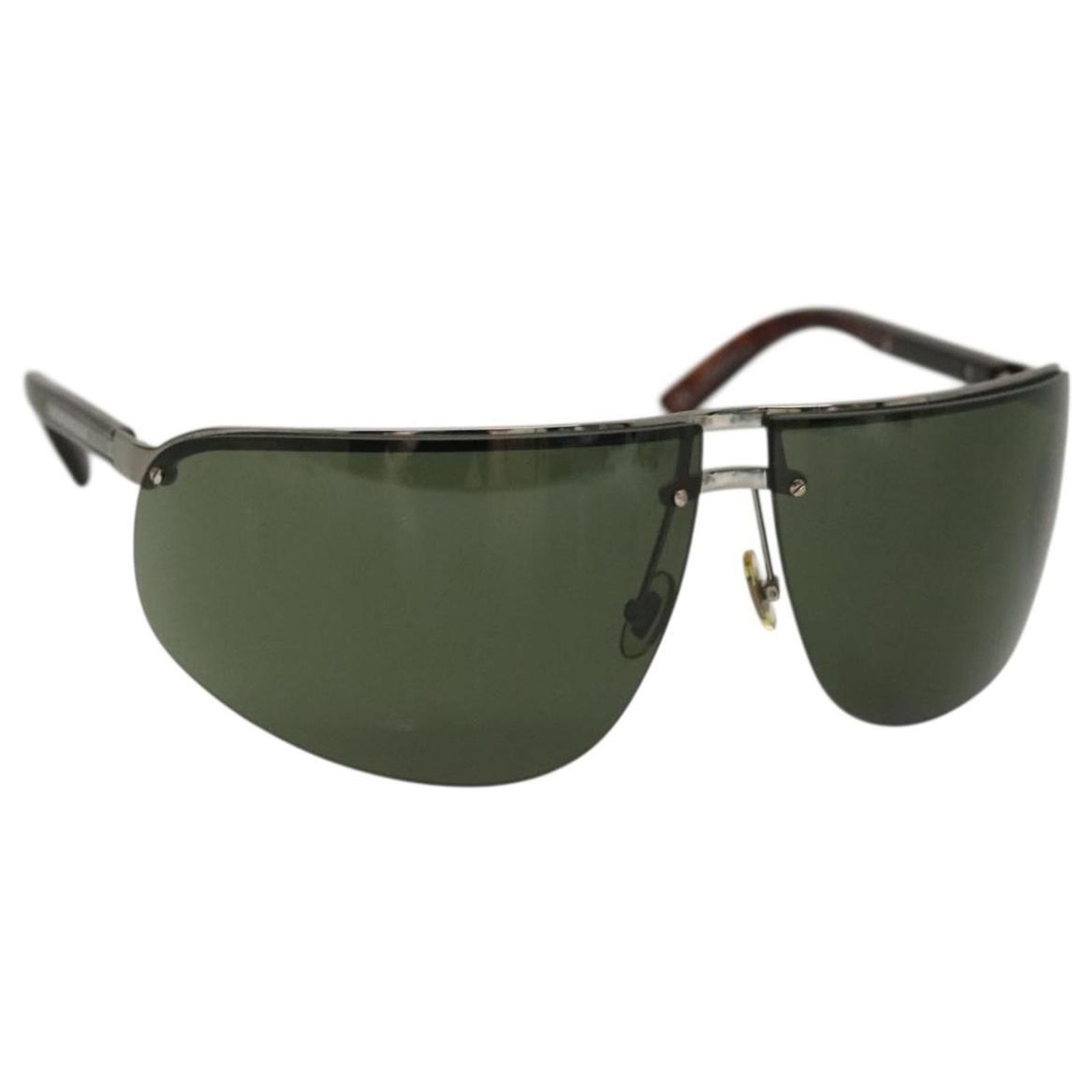 GUCCI Sunglasses Metal Brown Auth BA5375 GUCCI Havana/Brown Lens 53-145MM Men main image 2