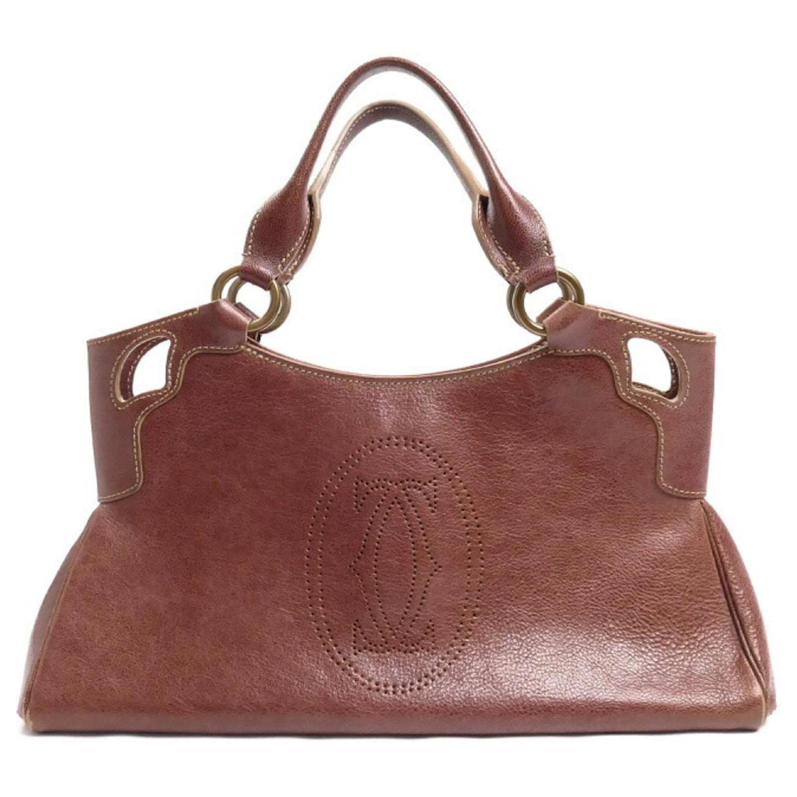 Cartier Marcello Handbag CARTIER BLACK LEATHER SMALL MARCELLO DE