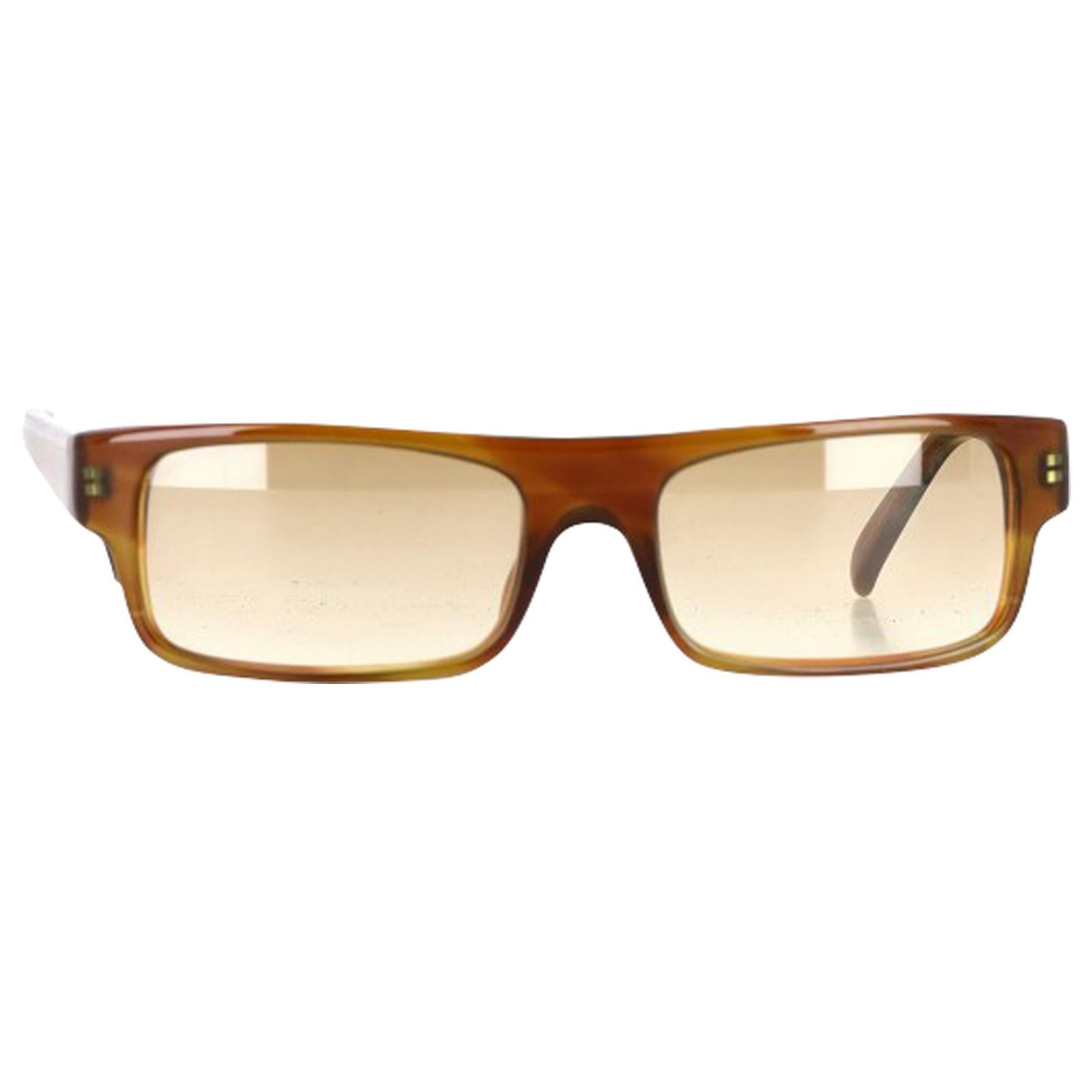 Prada Rectangle Sunglasses in Brown Acetate Prada Men main image 2