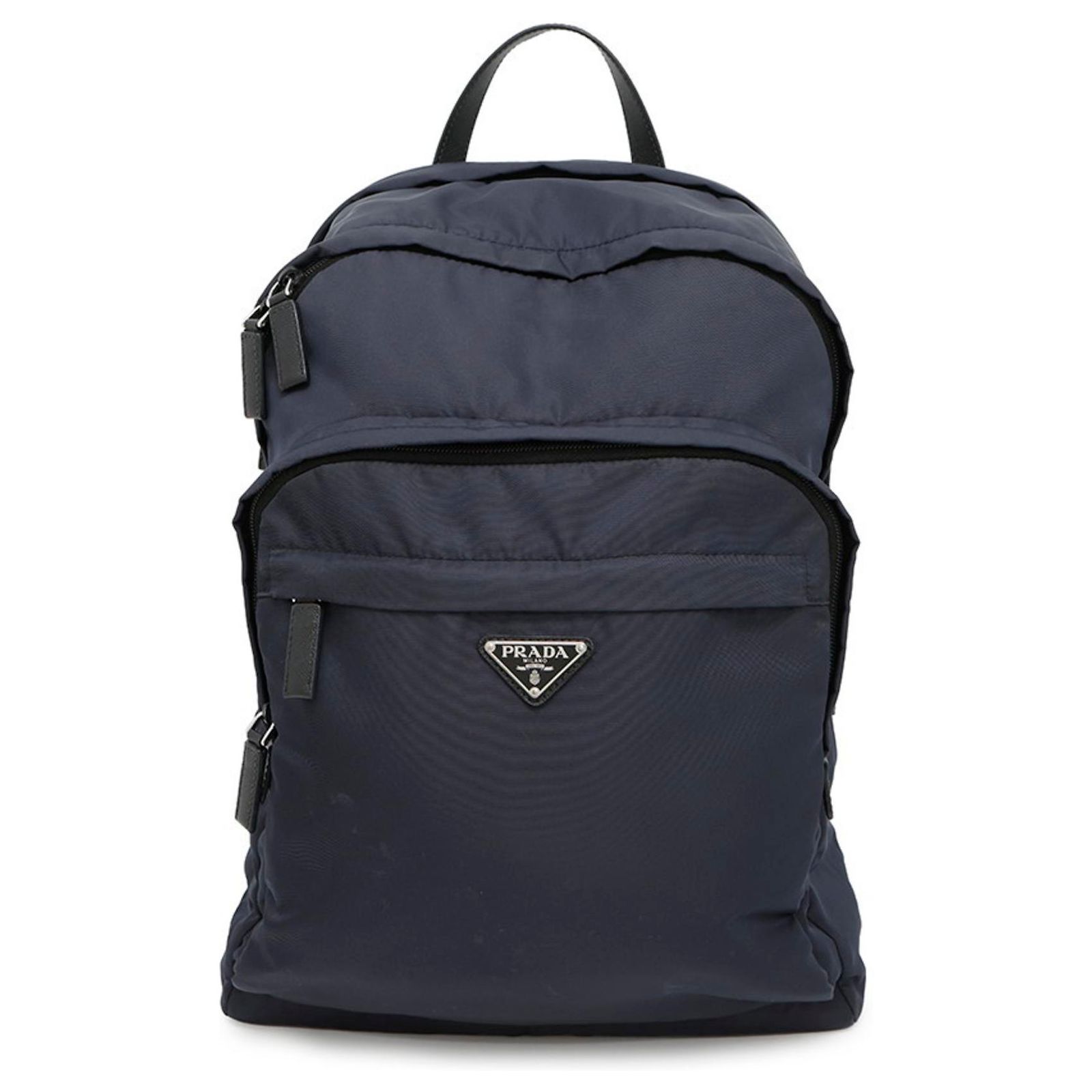 Prada Re-Nylon x Saffiano Backpack Navy blue ref.2428804  display picture 2