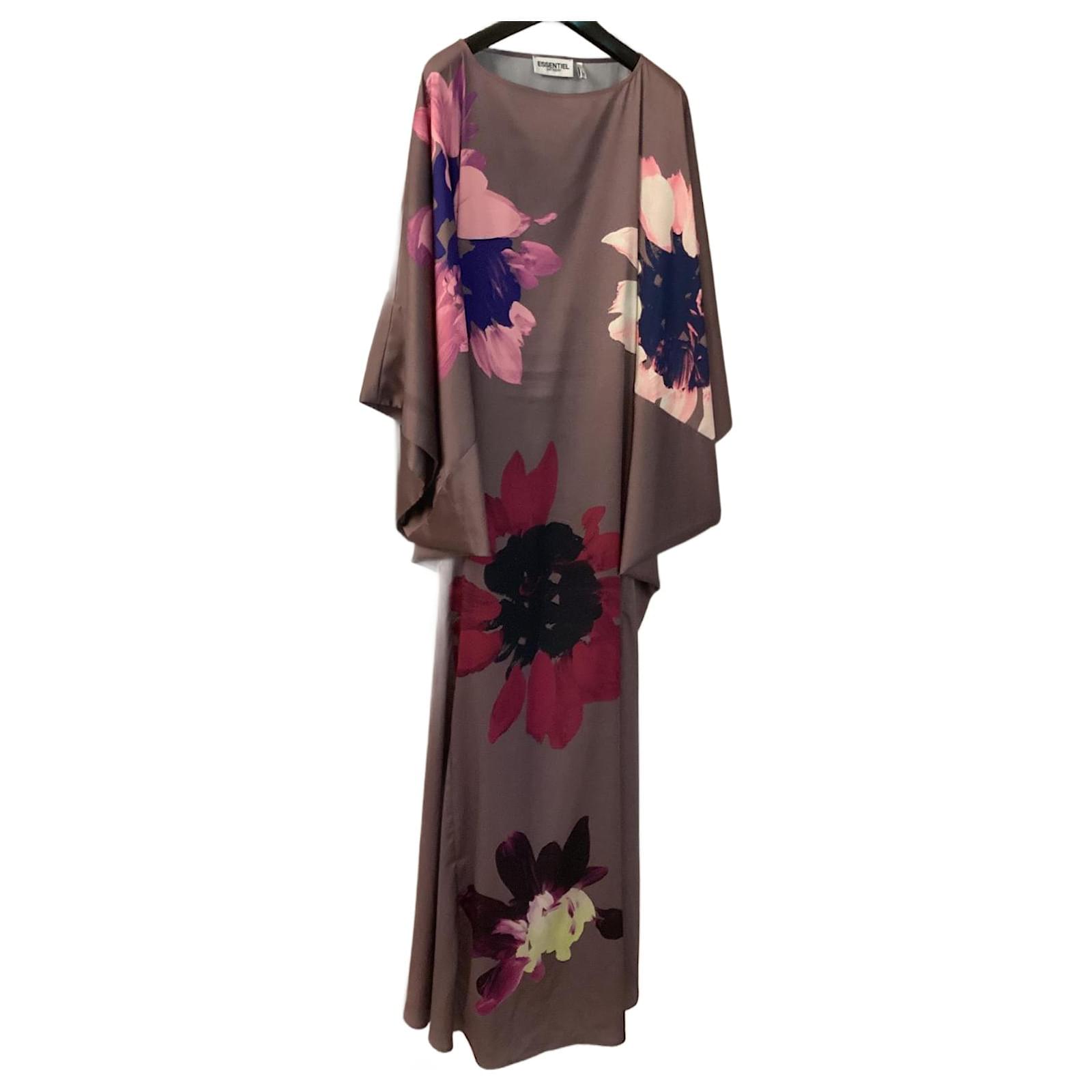 vestito marrone vestiti essentiel