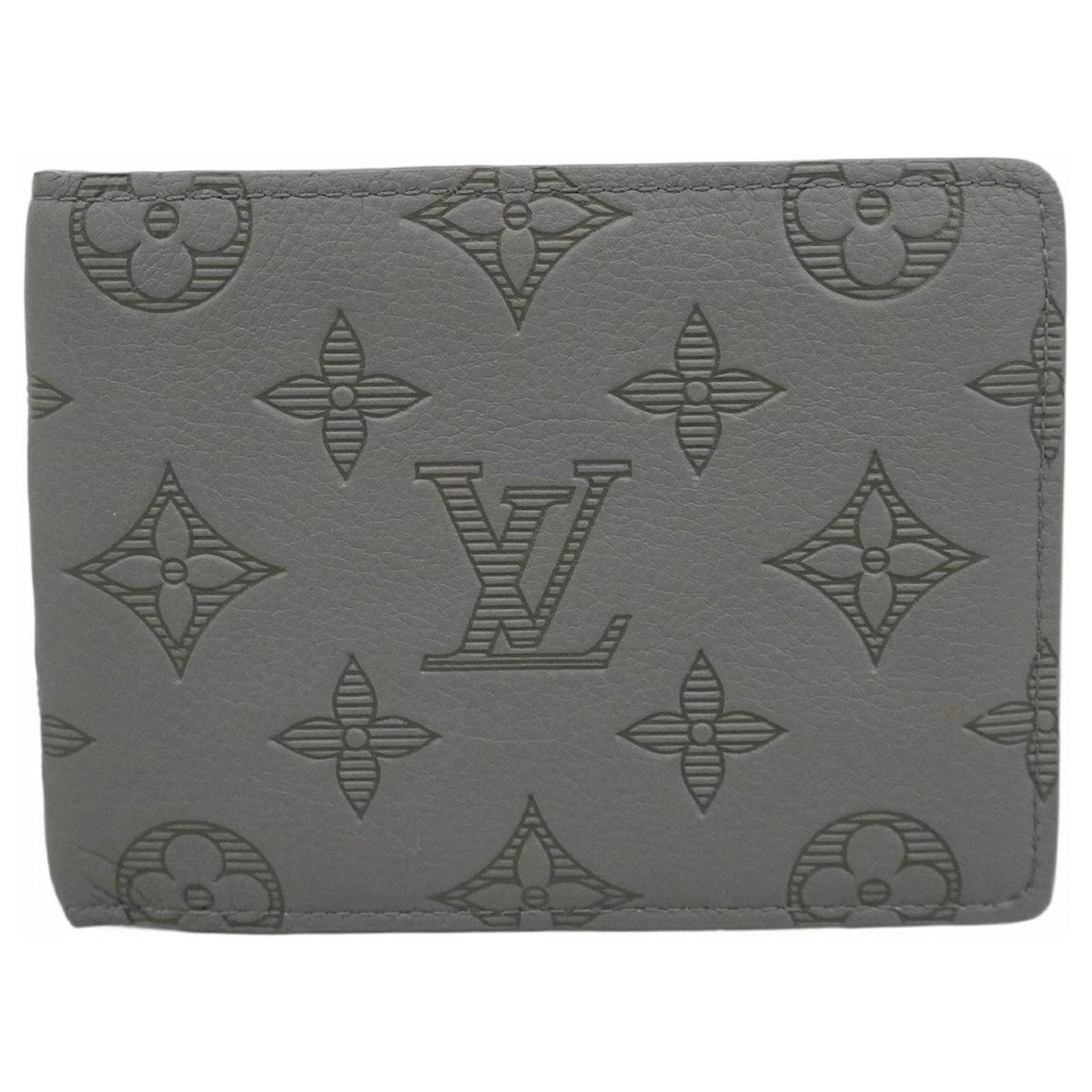 Cartera Múltiple Monogram Shadow Louis Vuitton Gris antracita ref