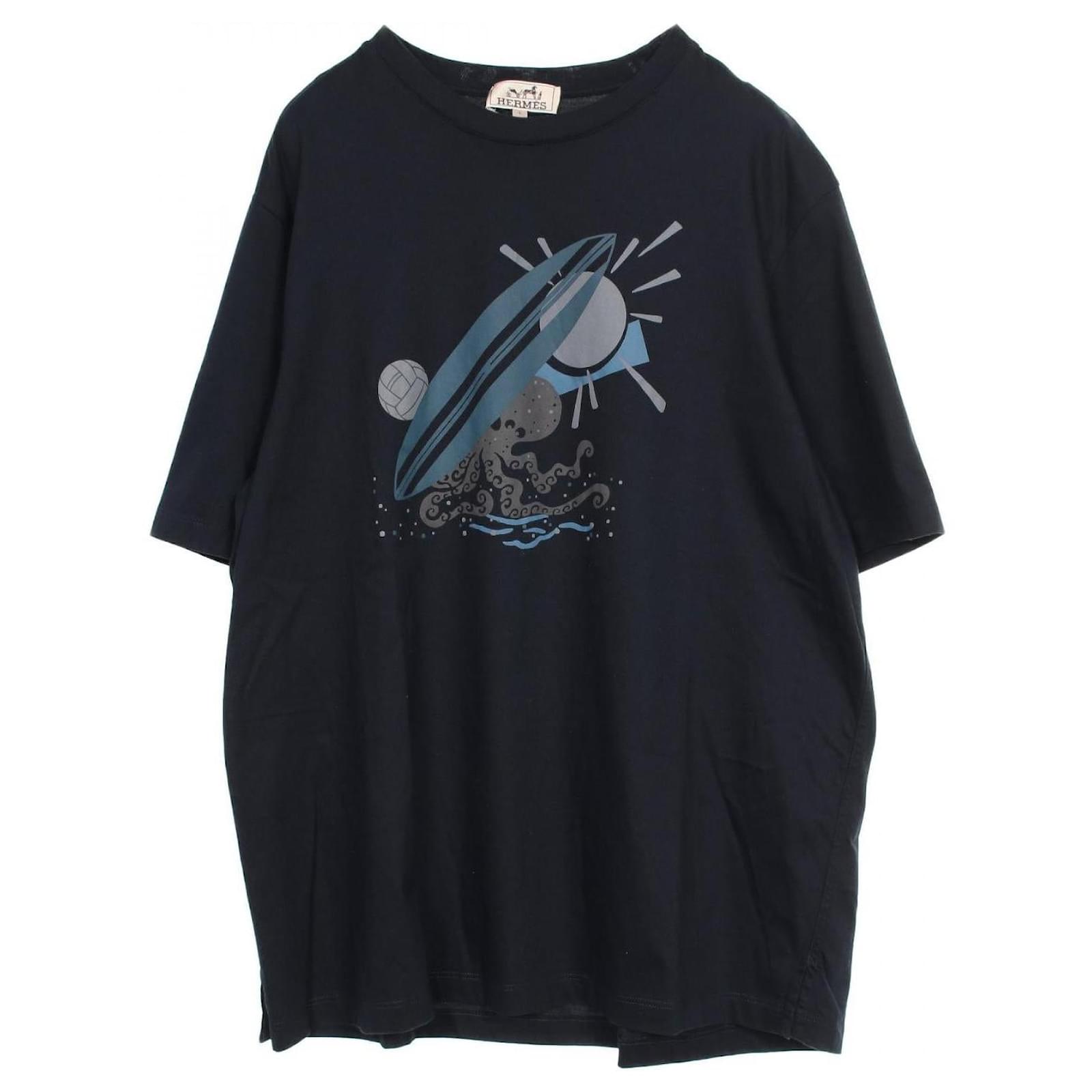 Hermès Hermes Cut and Sew Cotton Top Blue Multiple colors